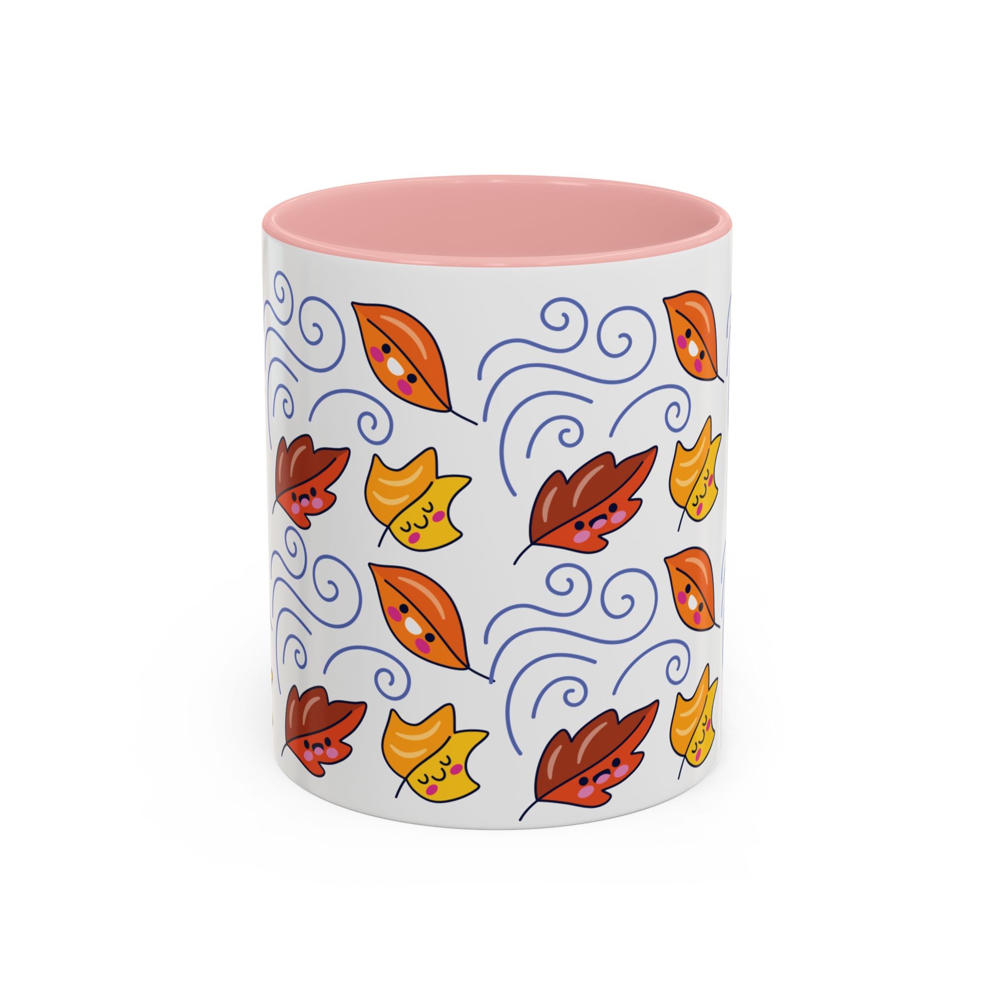 Leaves and Wind Accent Coffee Mug (11, 15oz)