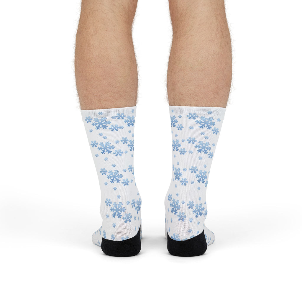 Snowflake Sublimation Crew Socks