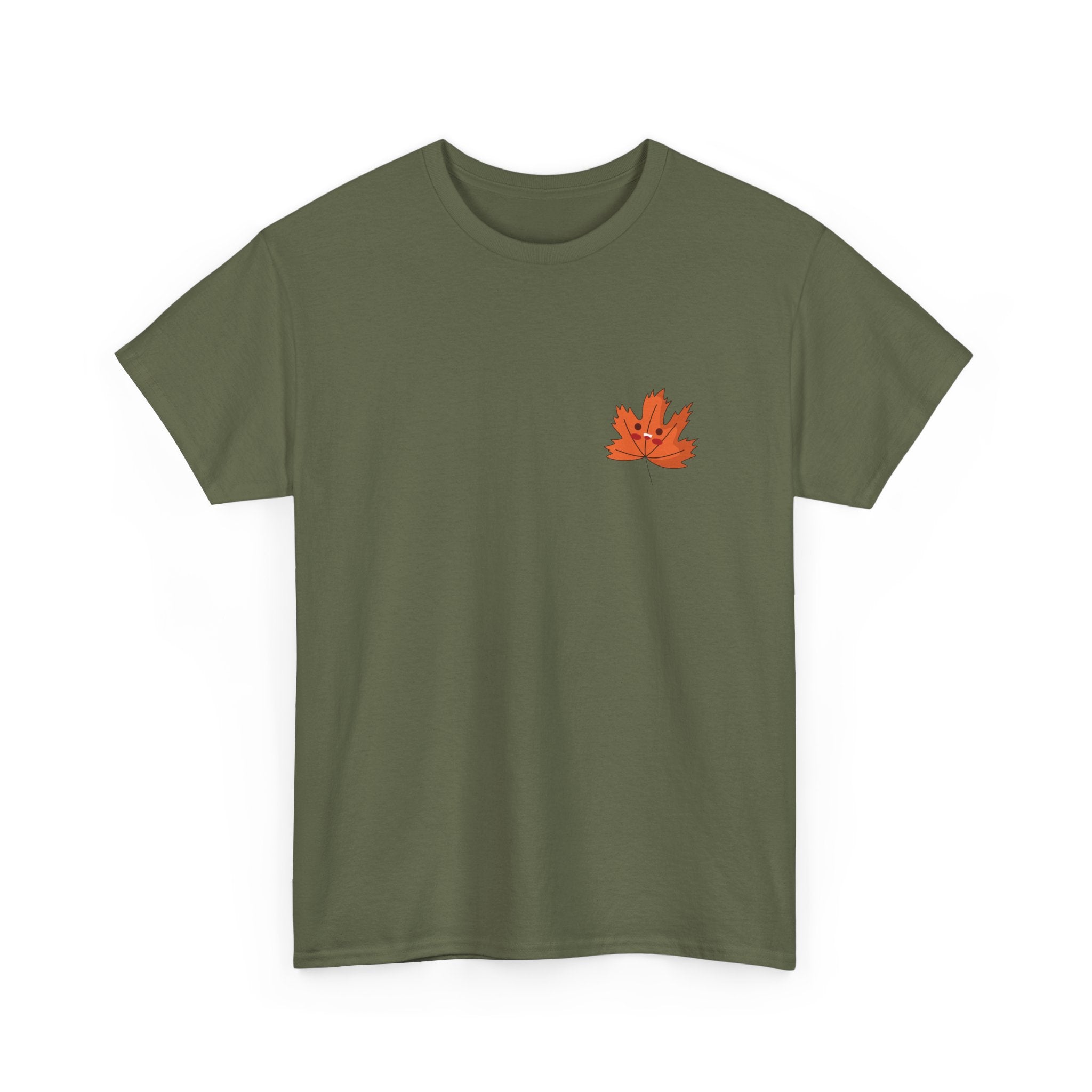 Cute Autumn Leaf Unisex Heavy Cotton Tee