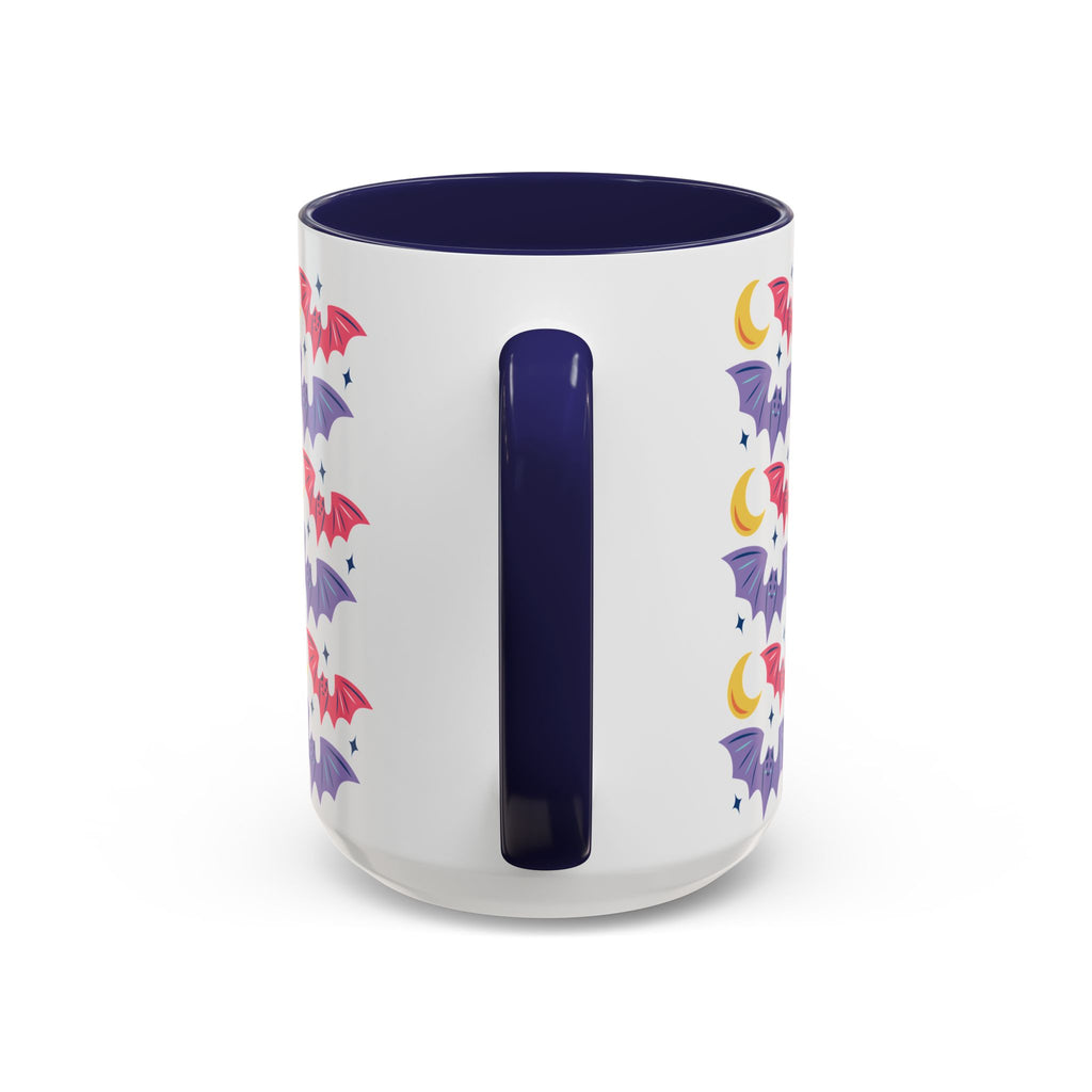 Cute Bats With Crescent Moon Accent Coffee Mug (11, 15oz)