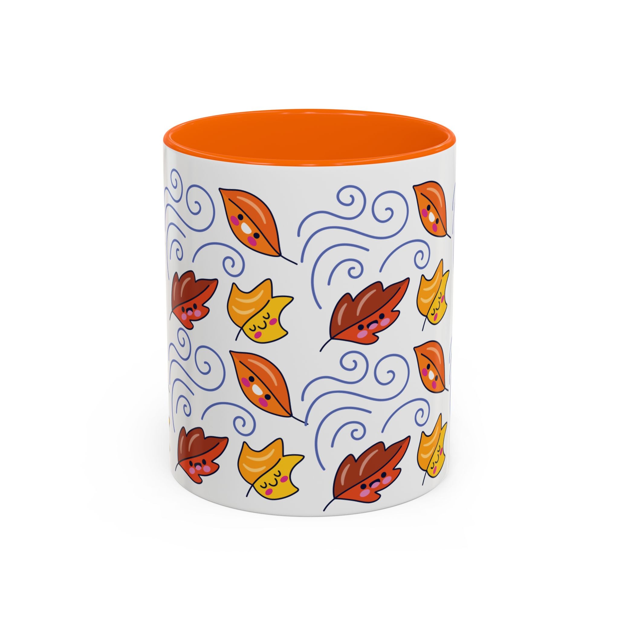 Leaves and Wind Accent Coffee Mug (11, 15oz)