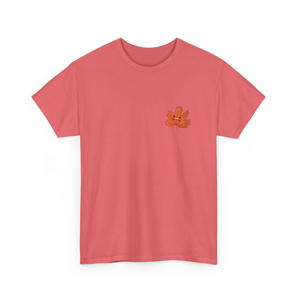 Cute Autumn Leaf Unisex Heavy Cotton Tee
