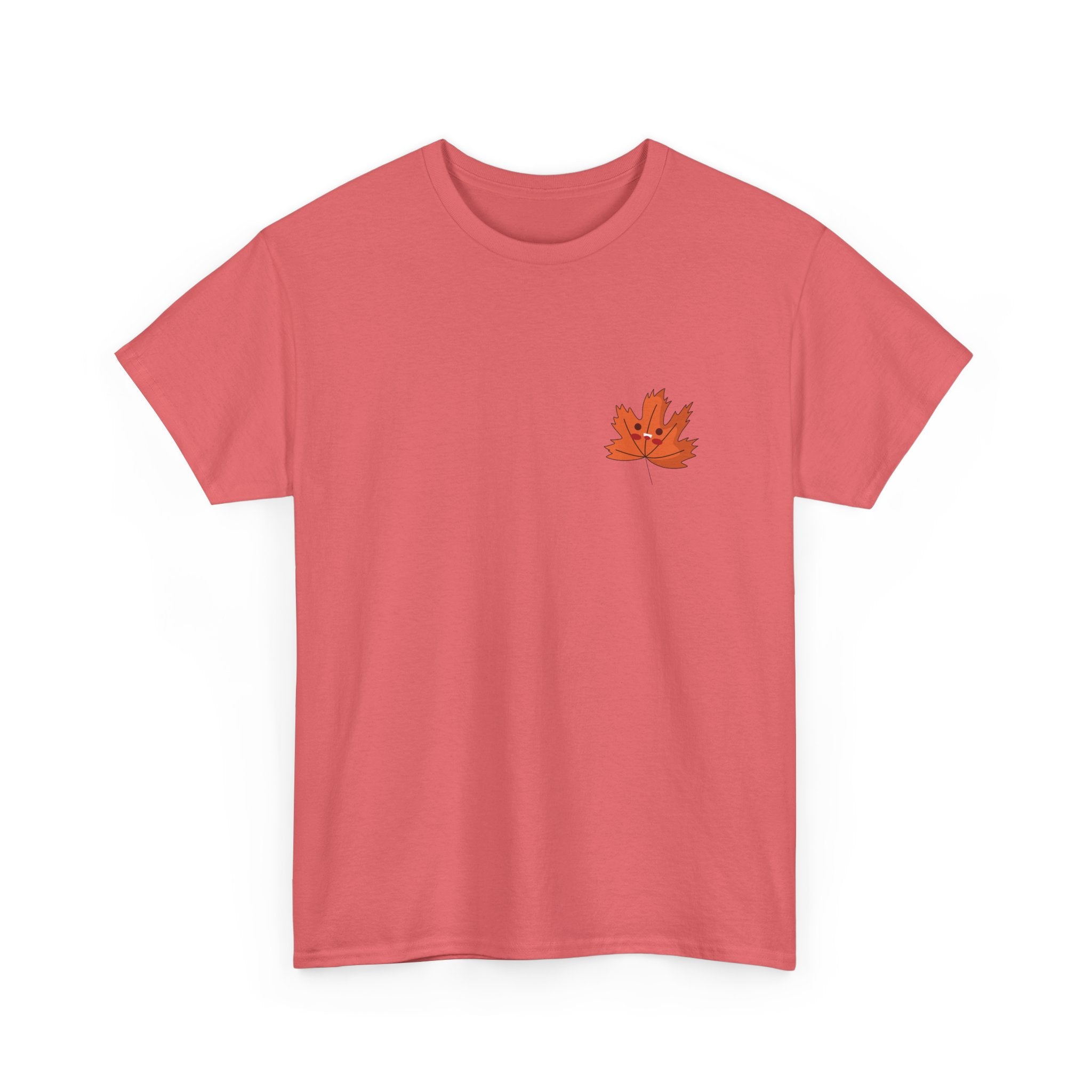 Cute Autumn Leaf Unisex Heavy Cotton Tee