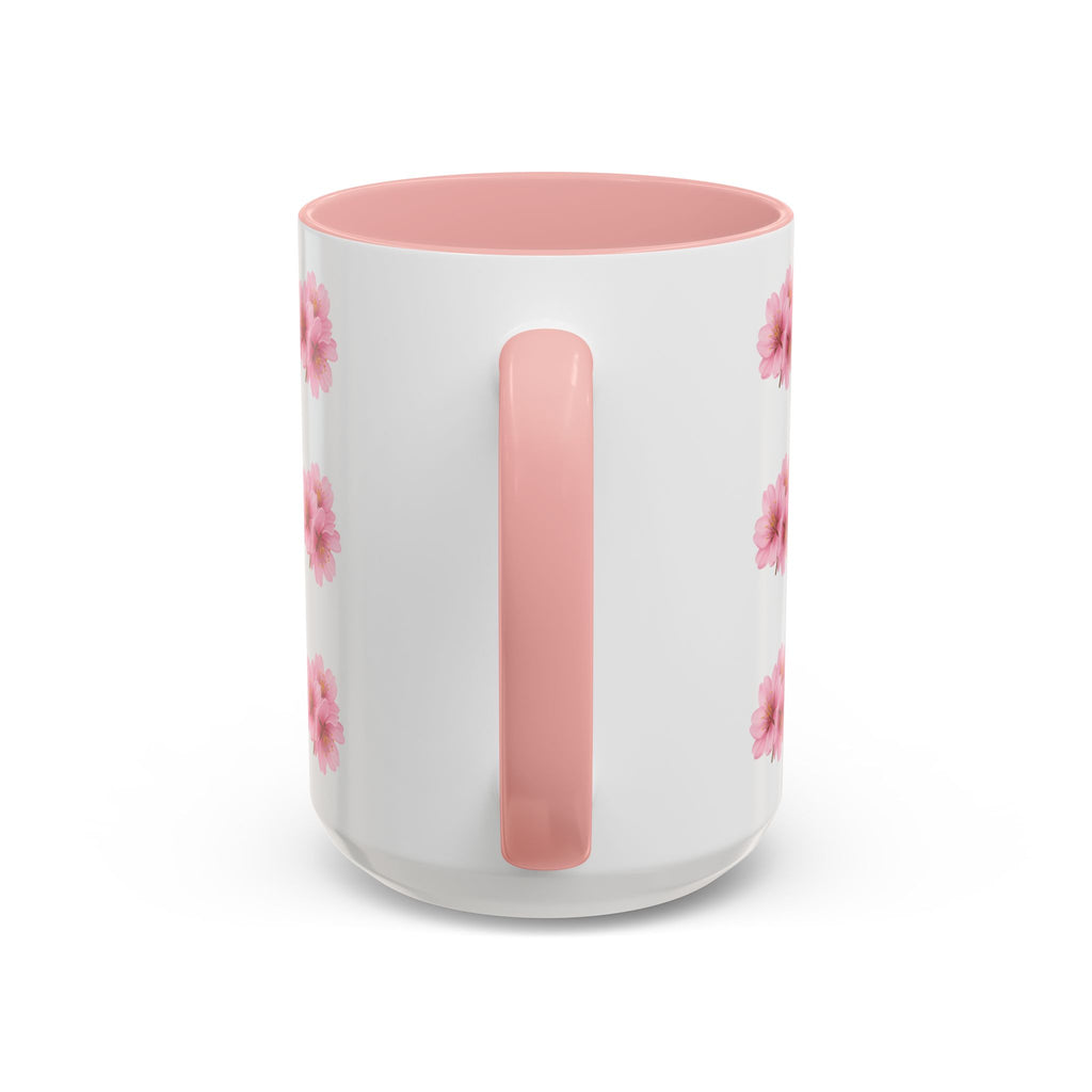 ''Always Blooming'' Pink Floral Coffee Mug — Pink Flower Spring Mug (11/15oz)