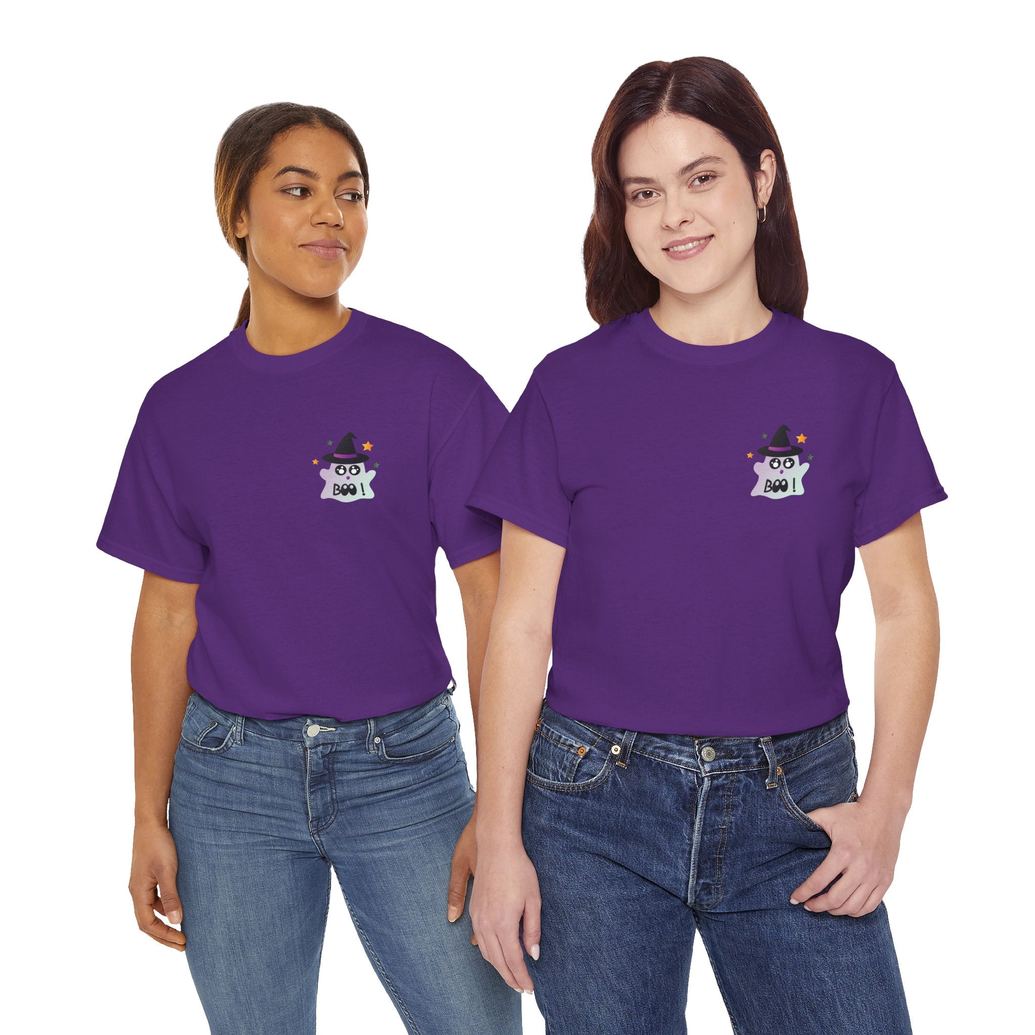Little Ghost-Witch Unisex Heavy Cotton Tee