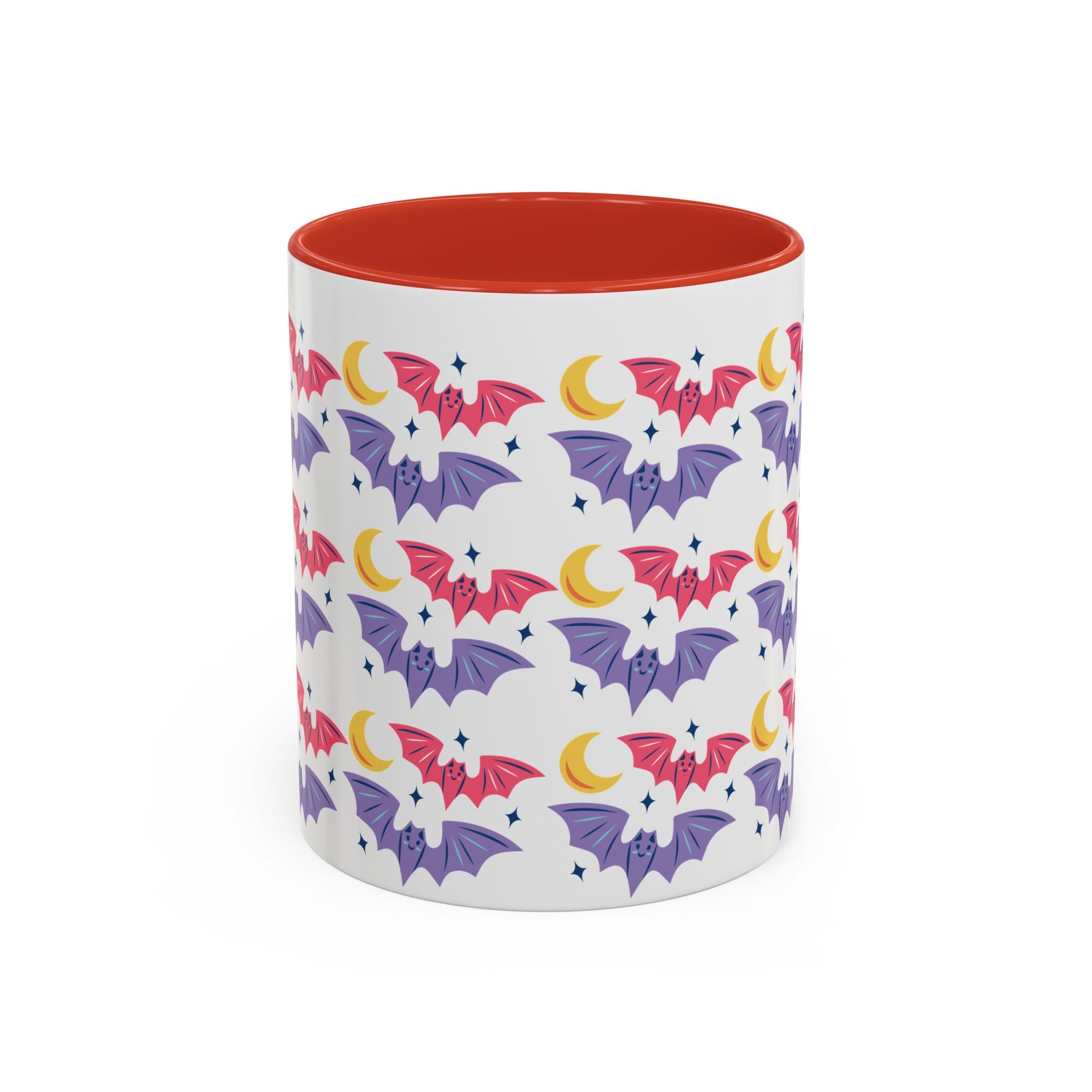 Cute Bats With Crescent Moon Accent Coffee Mug (11, 15oz)