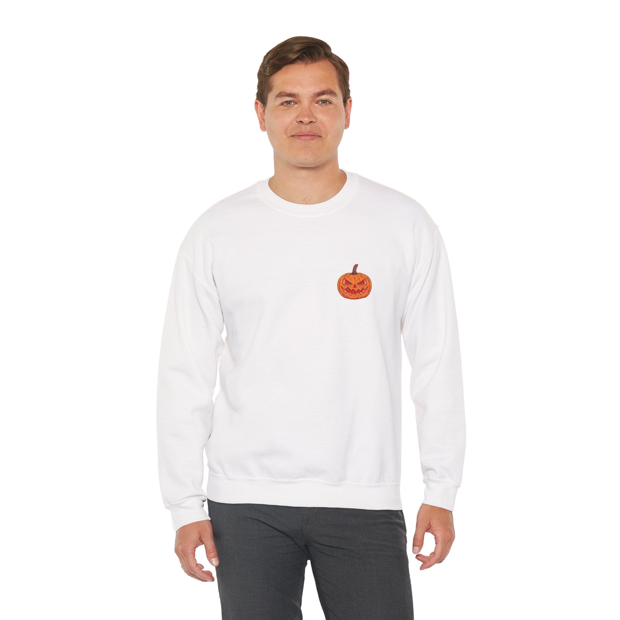 Spooky Pumpkin Unisex Heavy Blend™ Crewneck Sweatshirt
