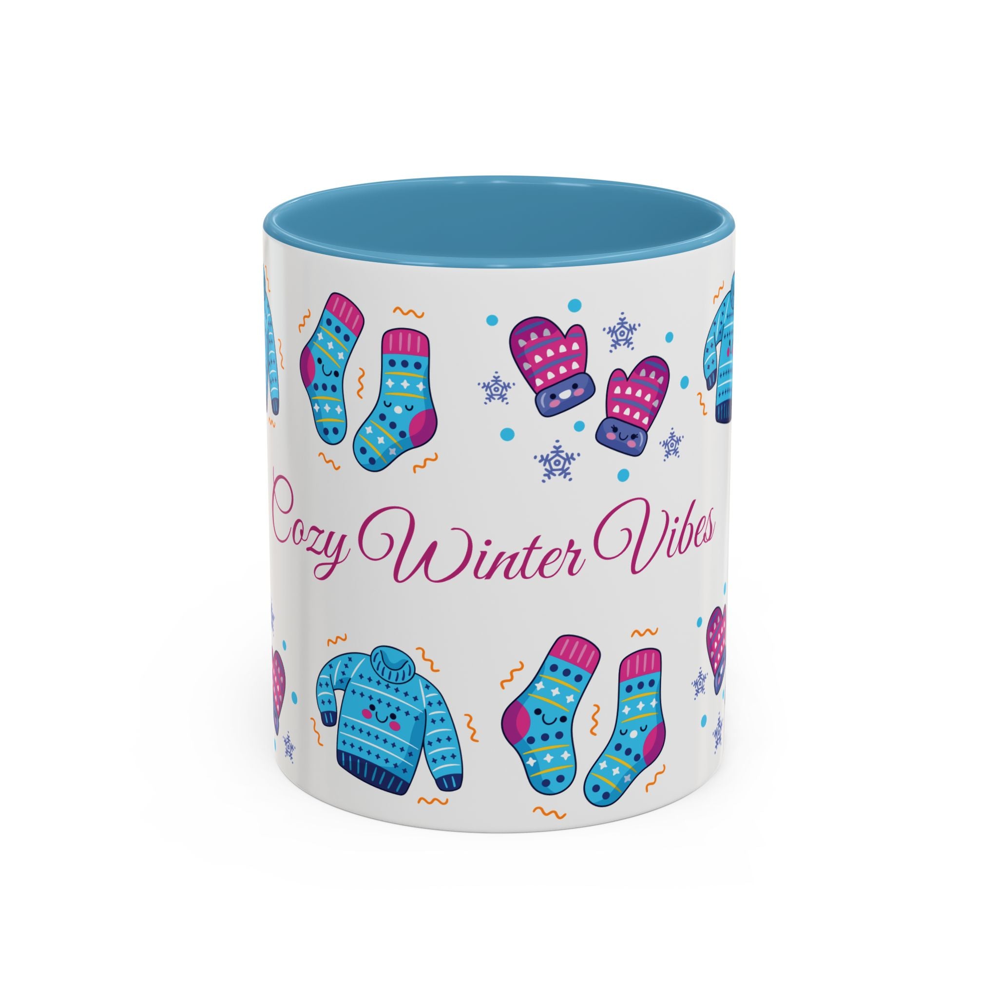 Cozy Winter Vibes Accent Coffee Mug — 11/15oz