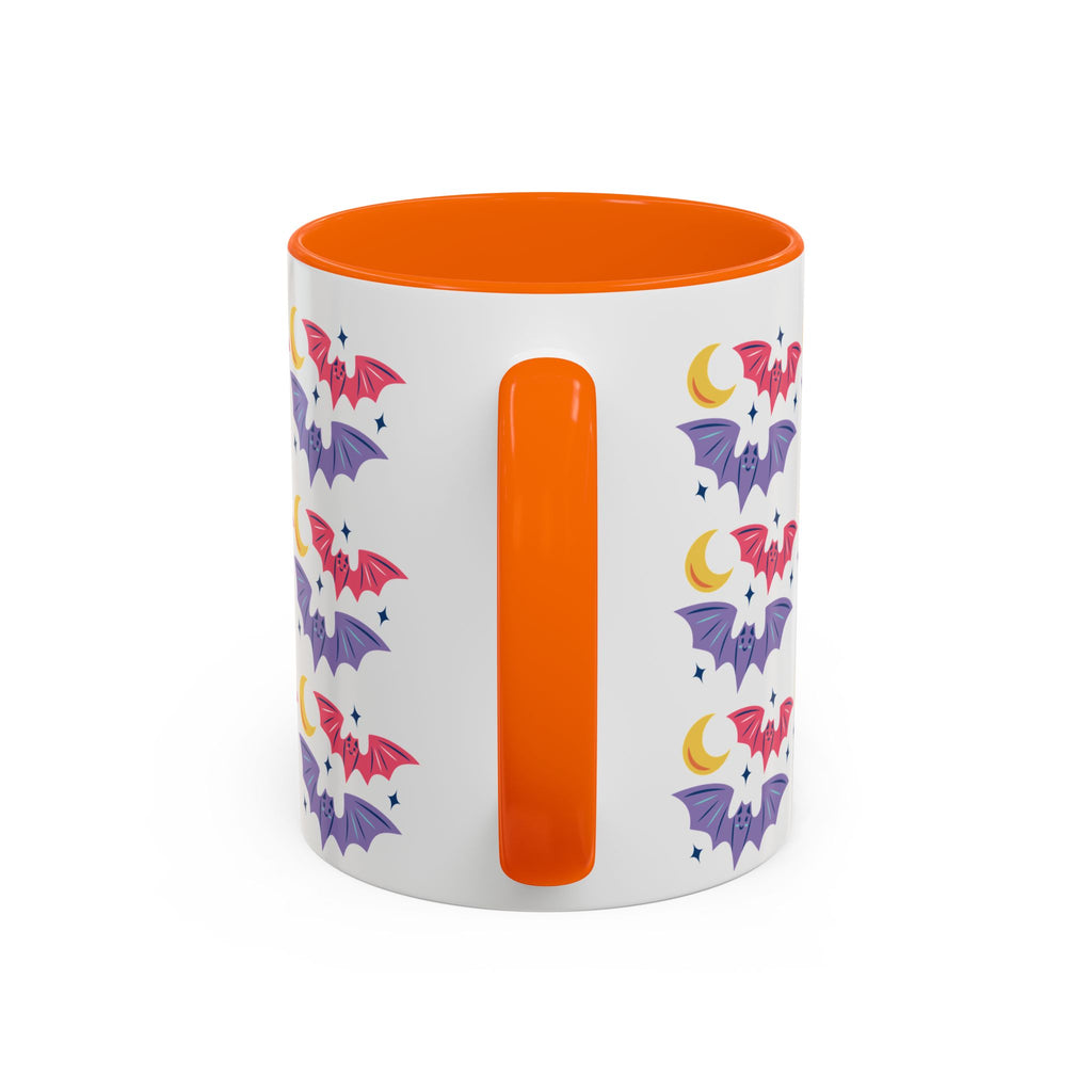 Cute Bats With Crescent Moon Accent Coffee Mug (11, 15oz)
