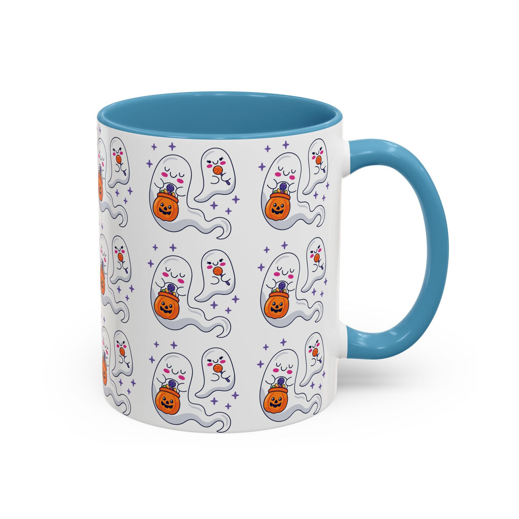 Halloween Ghosts Holding Treats Accent Coffee Mug (11, 15oz)