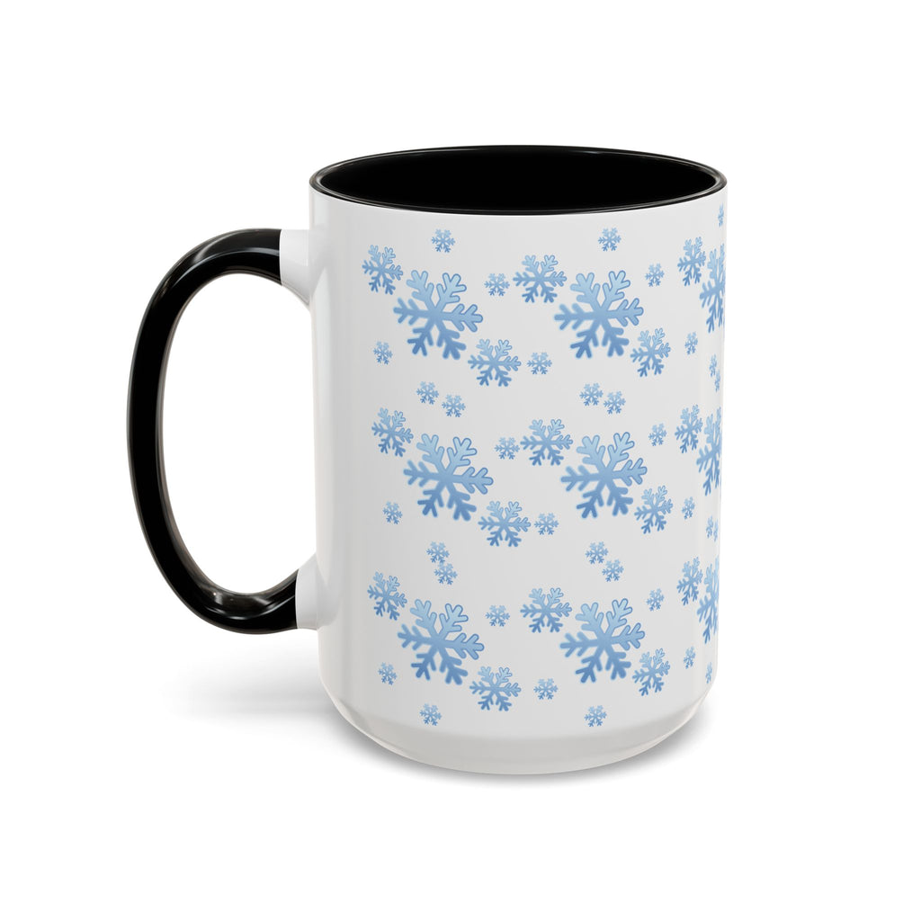 Snowflake Accent Coffee Mug , 11/15oz