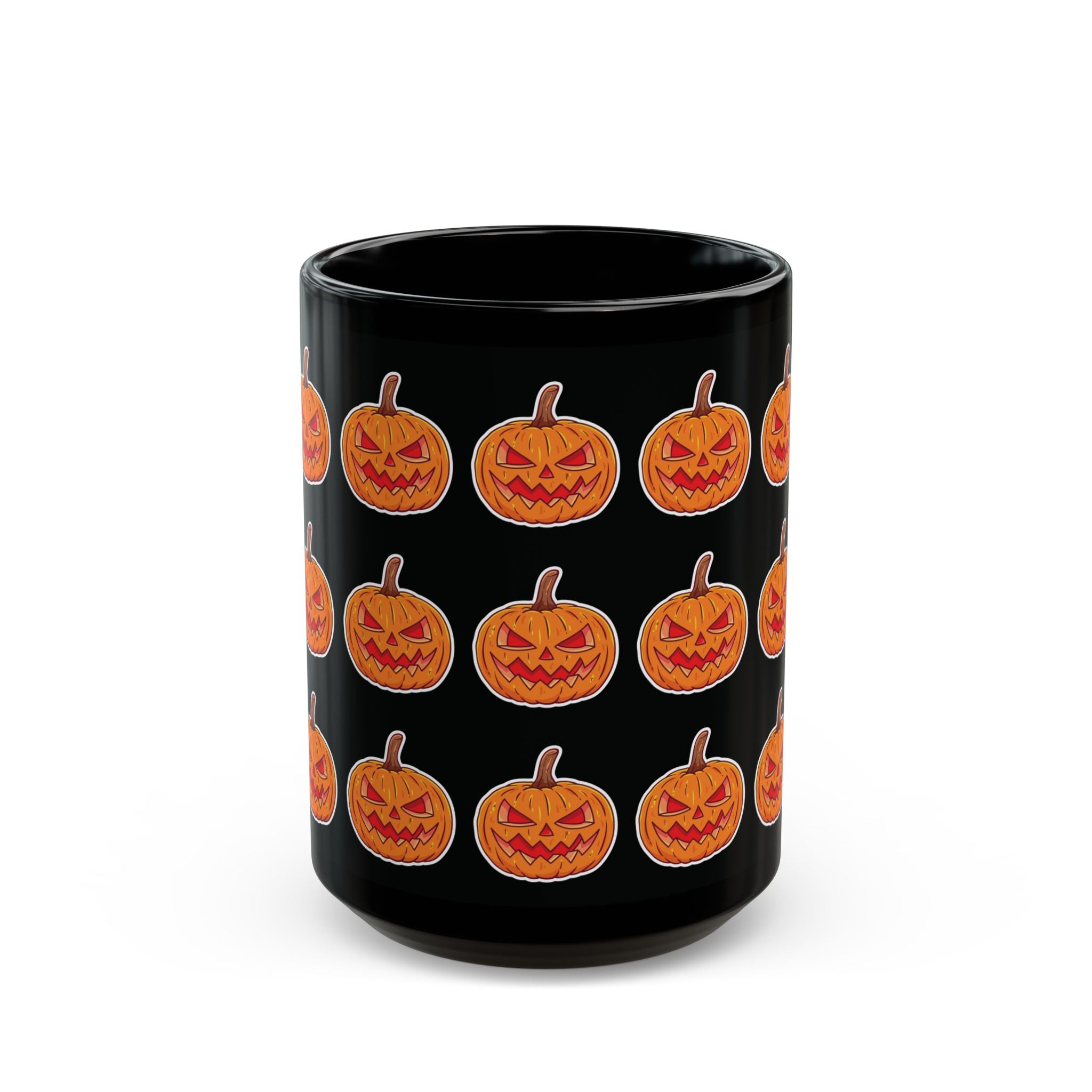 Spooky Pumpkin Black Mug (11oz, 15oz)