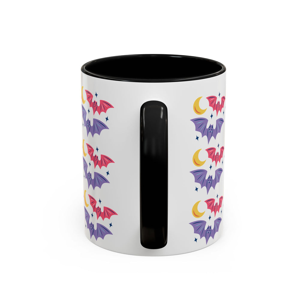 Cute Bats With Crescent Moon Accent Coffee Mug (11, 15oz)