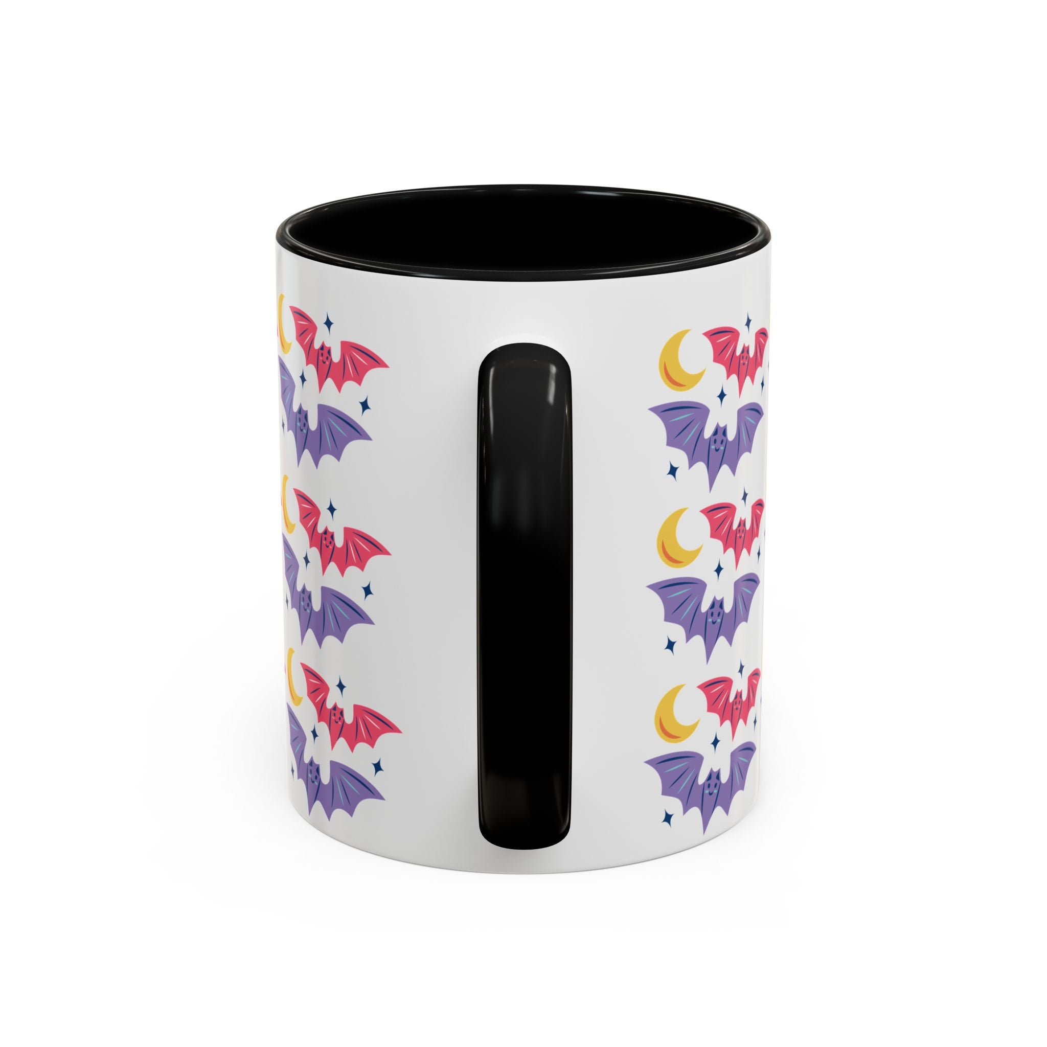 Cute Bats With Crescent Moon Accent Coffee Mug (11, 15oz)