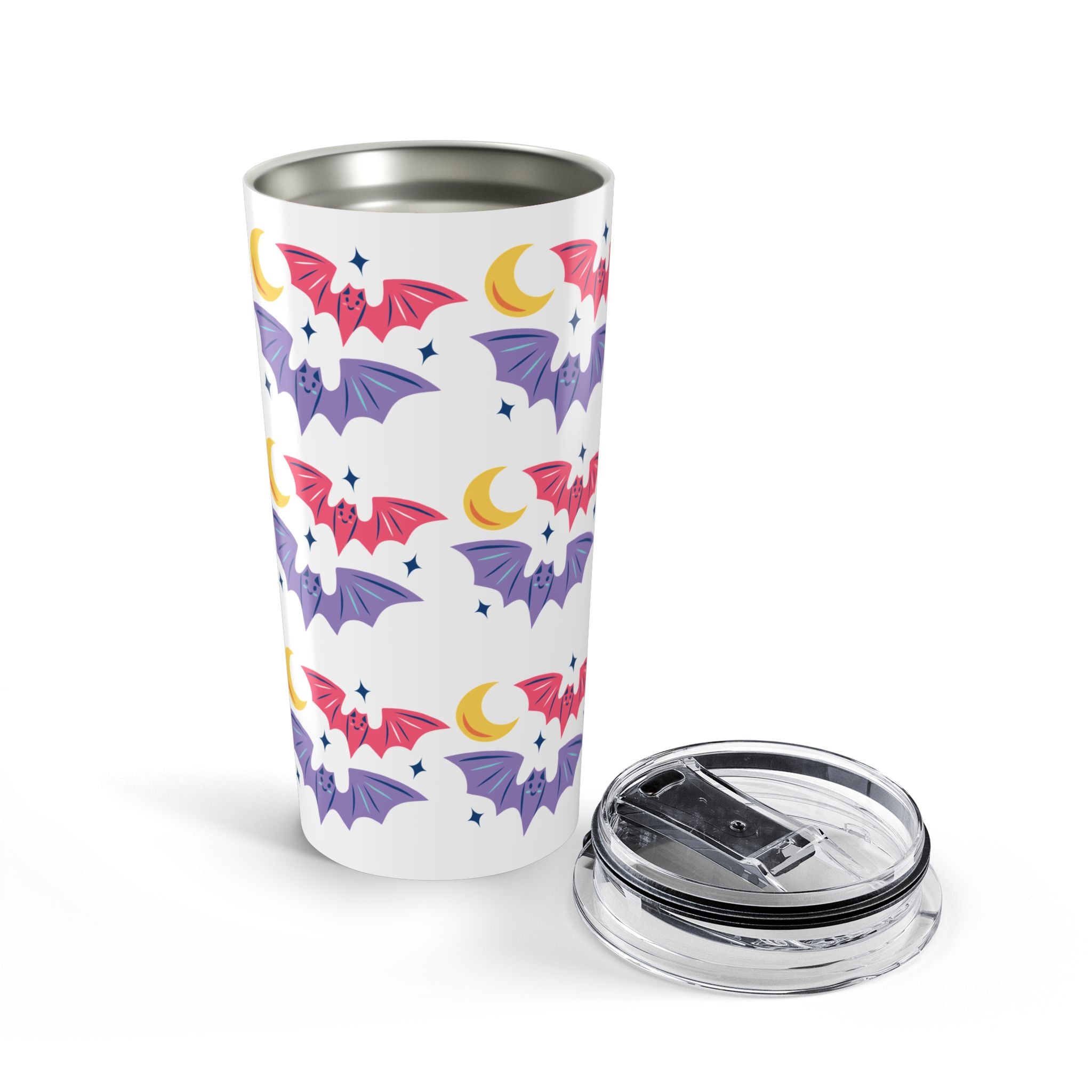Cute Bats With Crescent Moon Tumbler