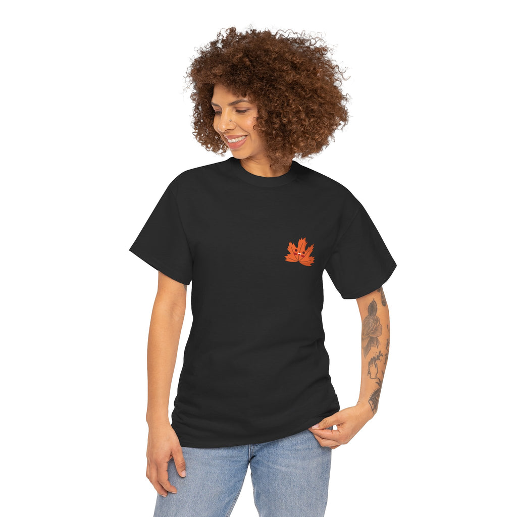 Cute Autumn Leaf Unisex Heavy Cotton Tee