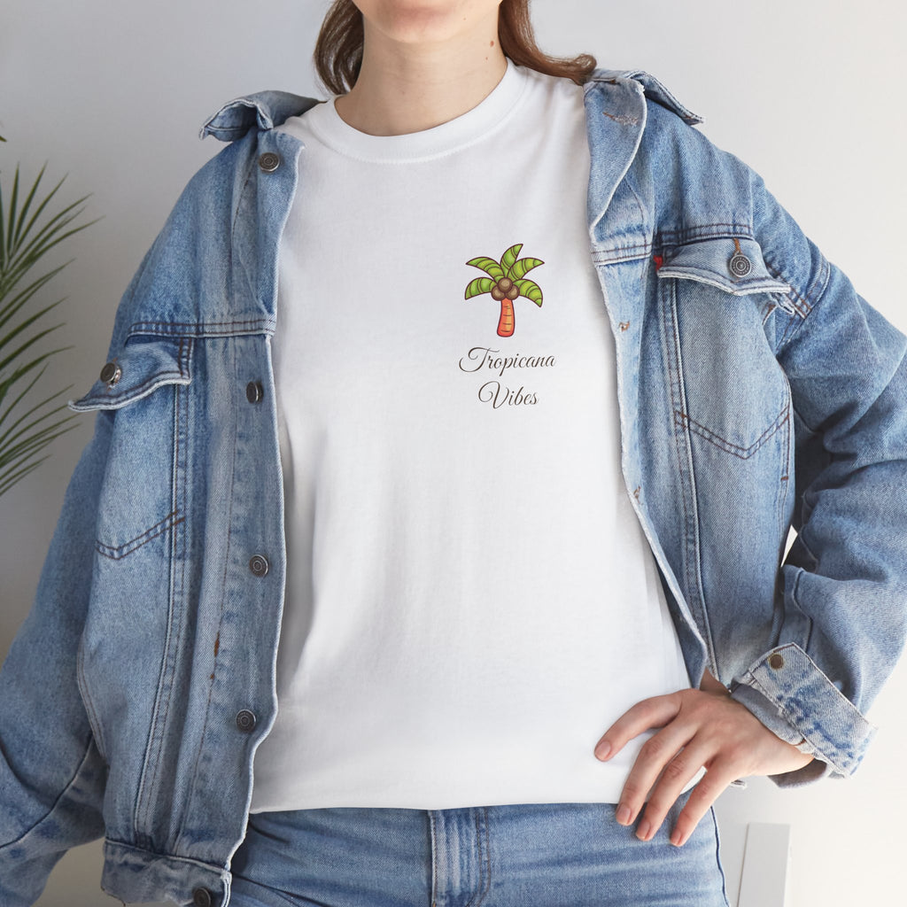 Tropicana Vibes T-Shirt — Tropical Palm Beach Graphic Tee