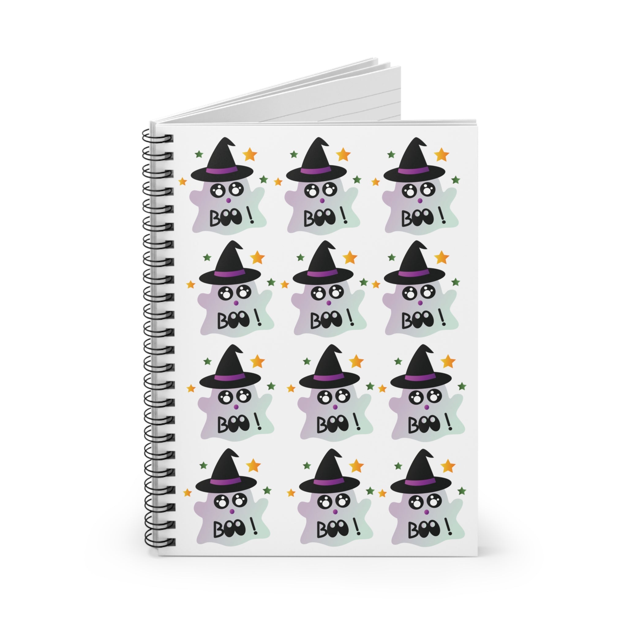 Little Ghost-Witch Spiral Notebook - Ruled Line
