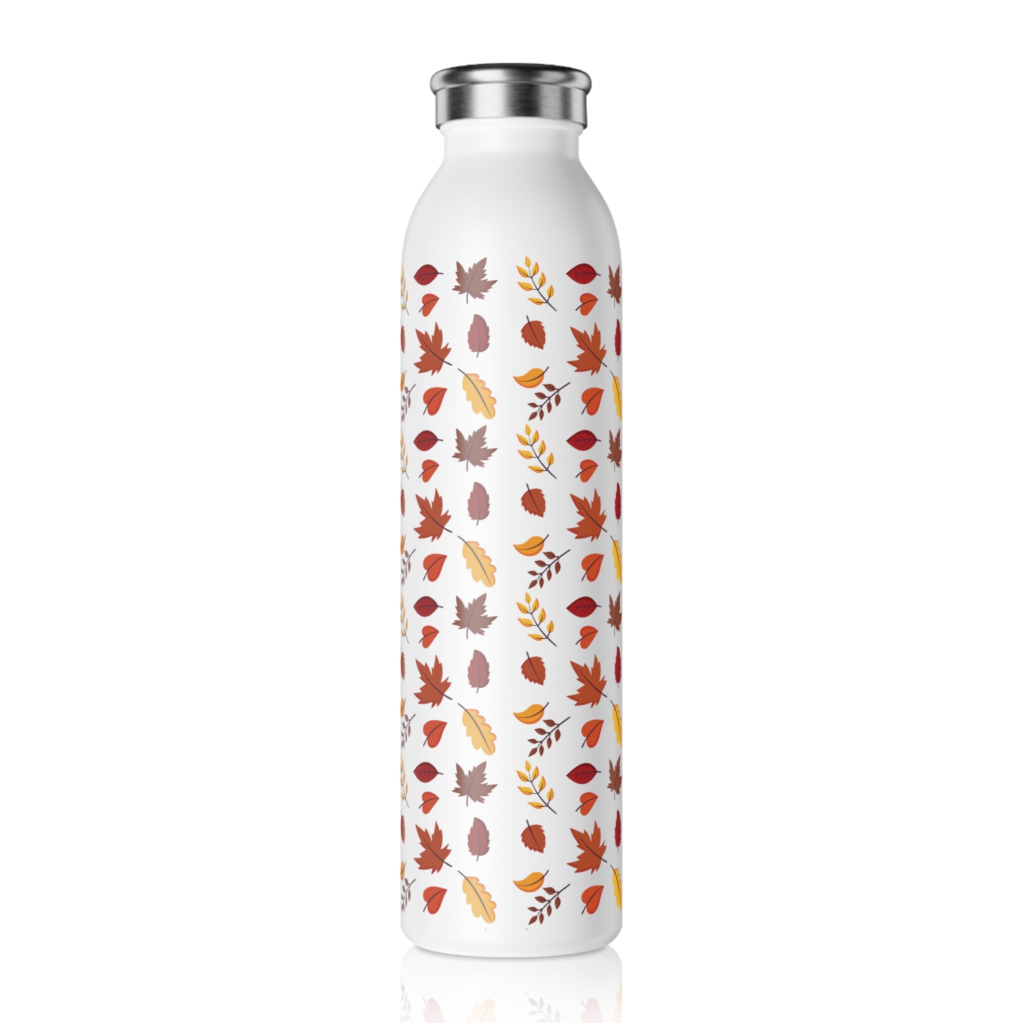 Autumn Leaves Slim Water Bottle