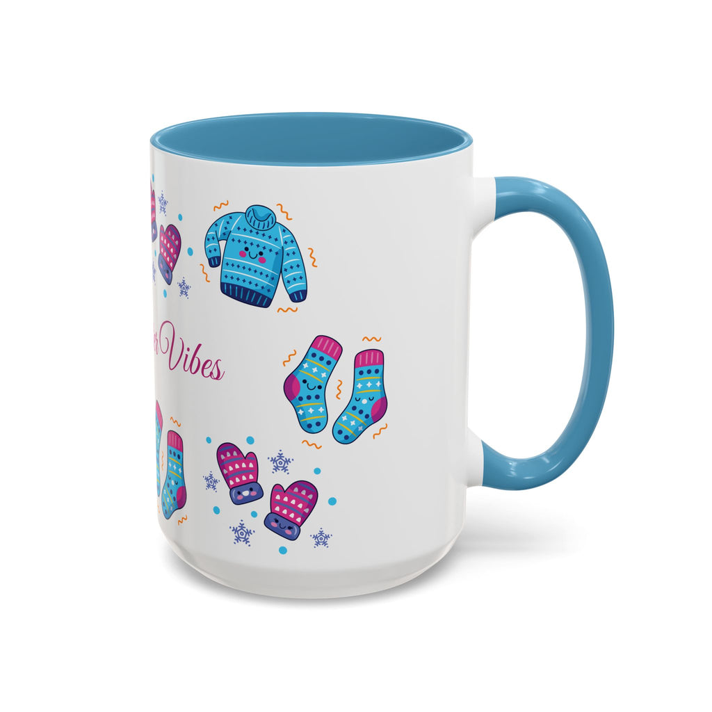 Cozy Winter Vibes Accent Coffee Mug — 11/15oz