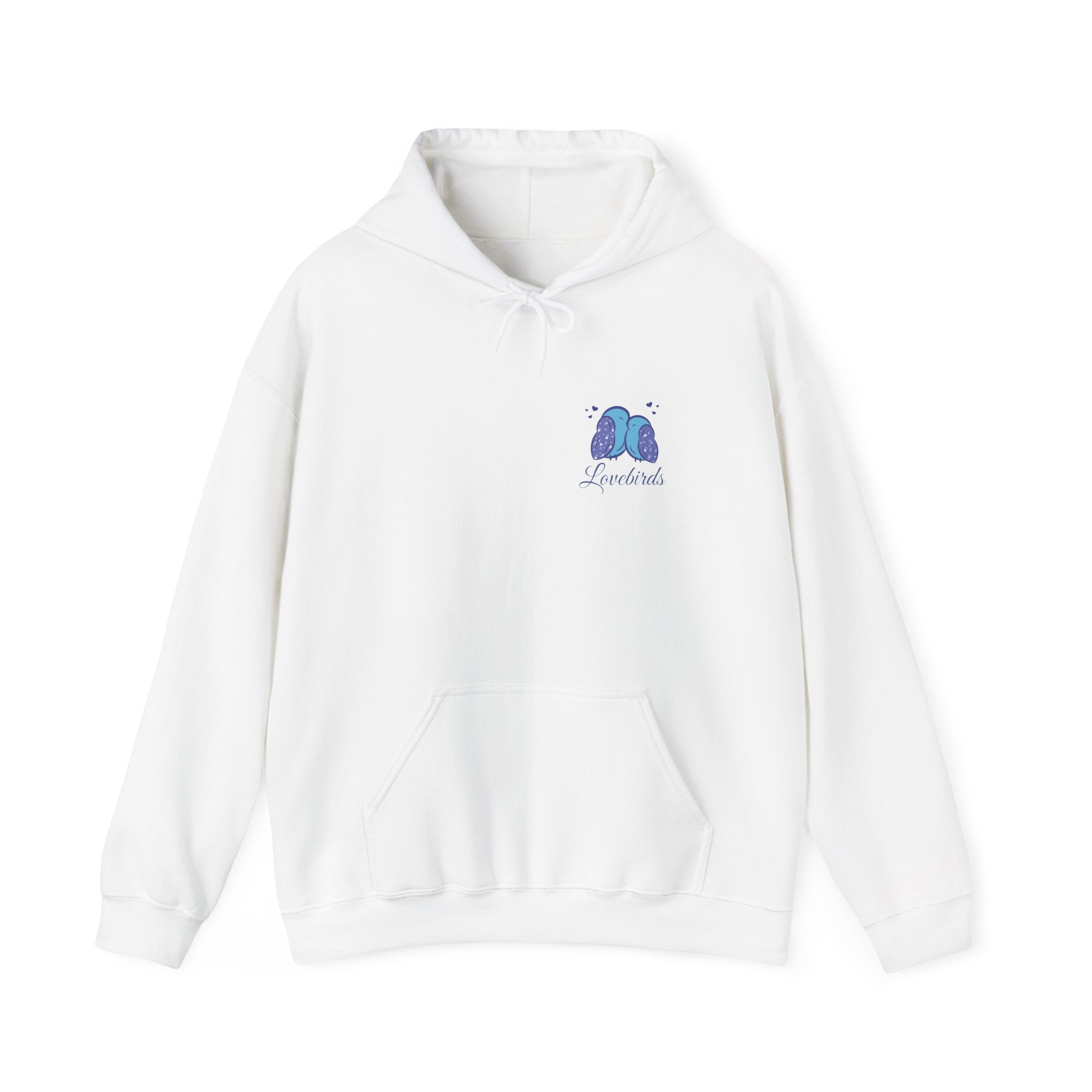 ''Lovebirds'' Hoodie — Cute Blue Lovebirds Hooded Sweatshirt