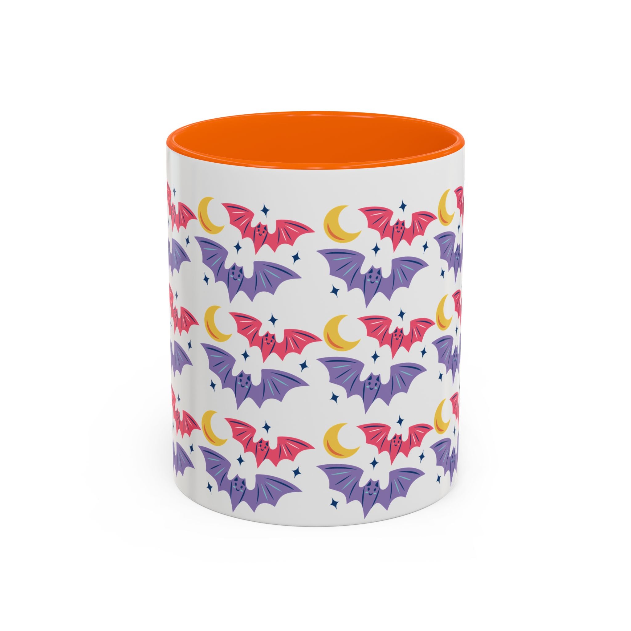 Cute Bats With Crescent Moon Accent Coffee Mug (11, 15oz)