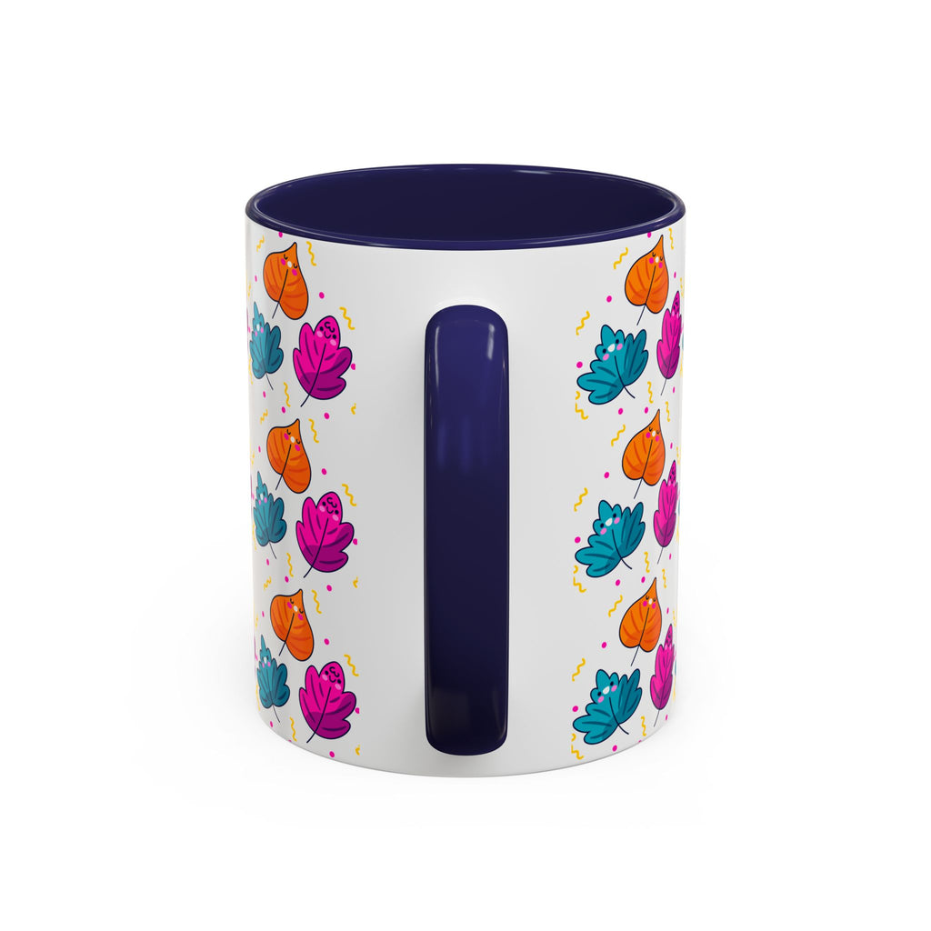 Bright Vibrant Leaves Accent Coffee Mug (11, 15 oz)