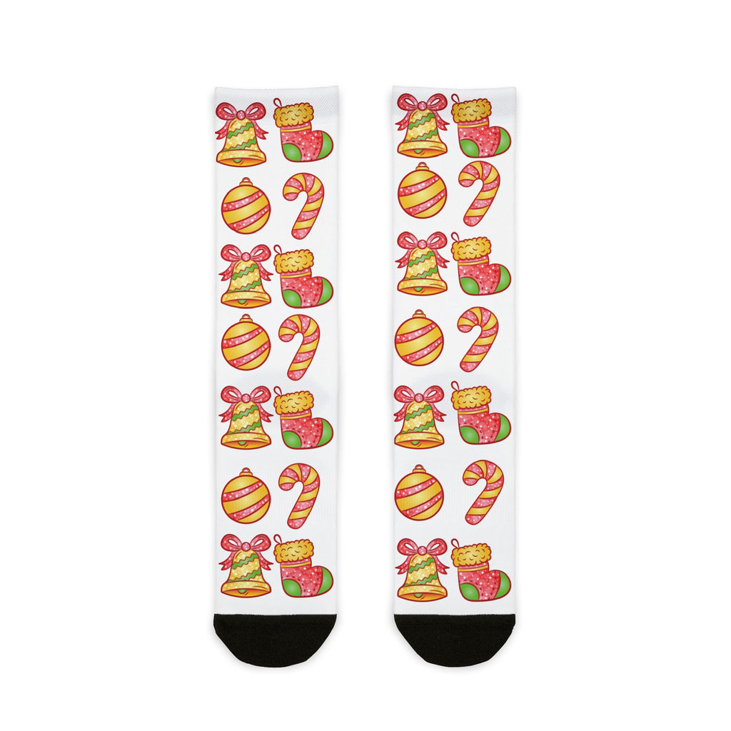 Christmas Pattern Sublimation Crew Socks