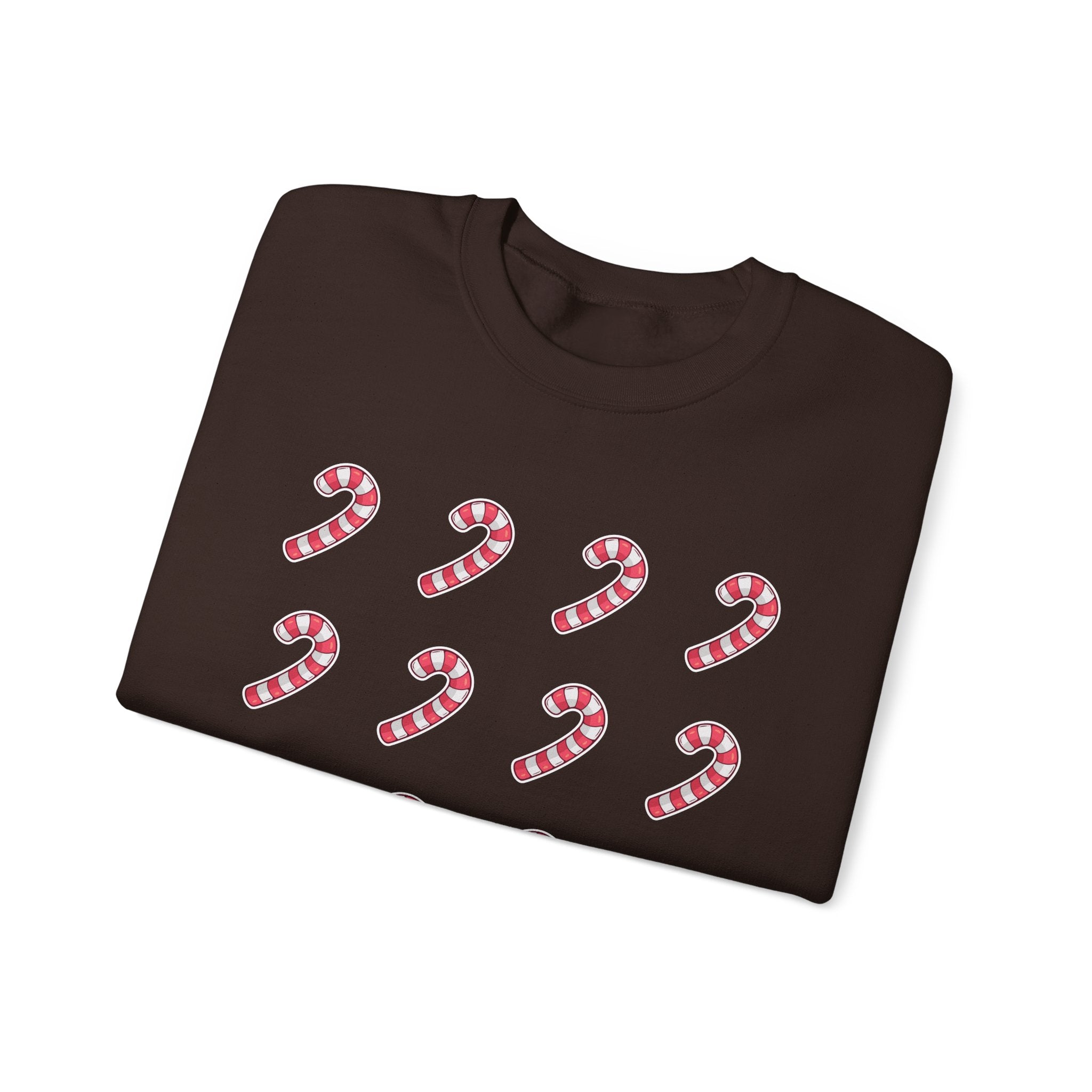 Candy Cane Pattern Crewneck Sweatshirt