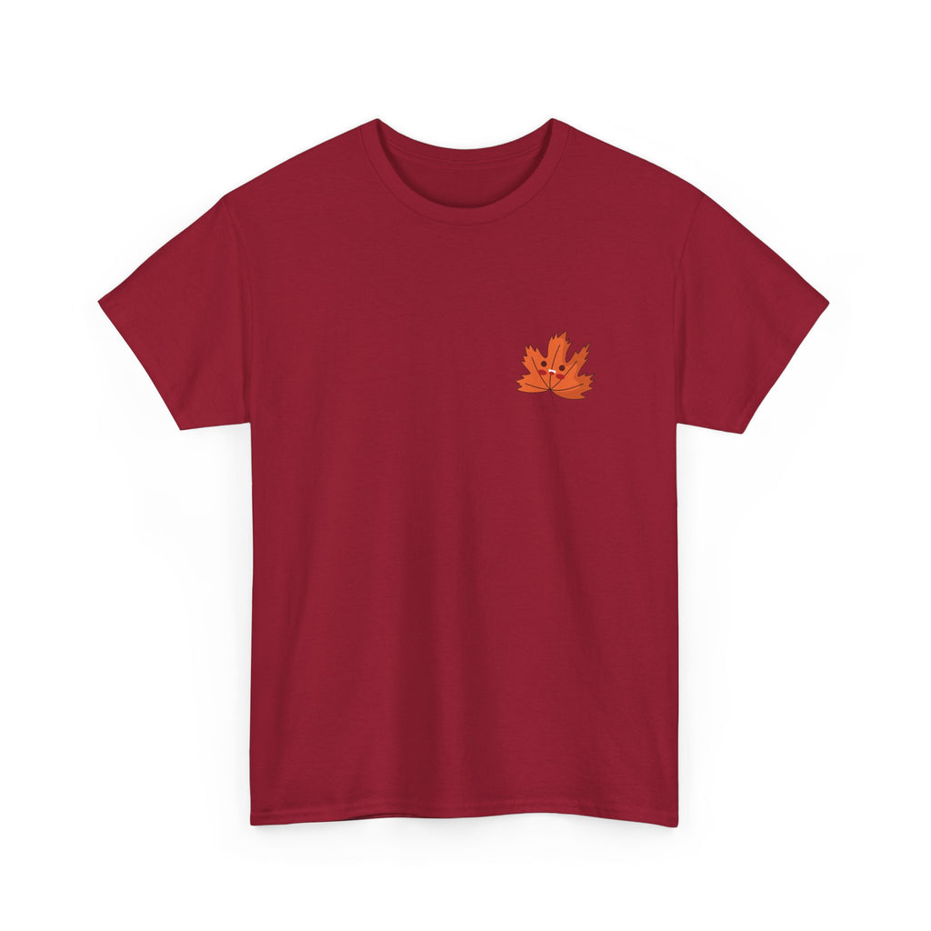 Cute Autumn Leaf Unisex Heavy Cotton Tee