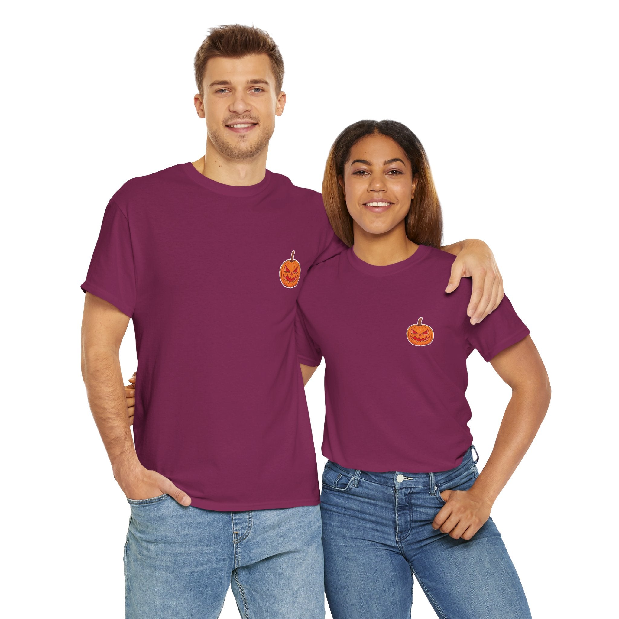 Spooky Pumpkin Unisex Heavy Cotton Tee