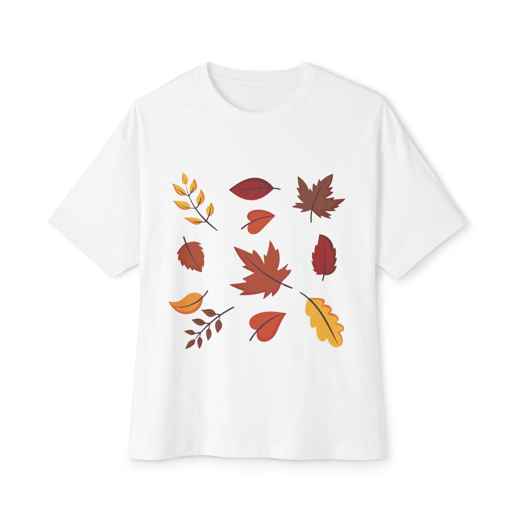 Autumn Leaves Unisex Oversized Boxy Tee