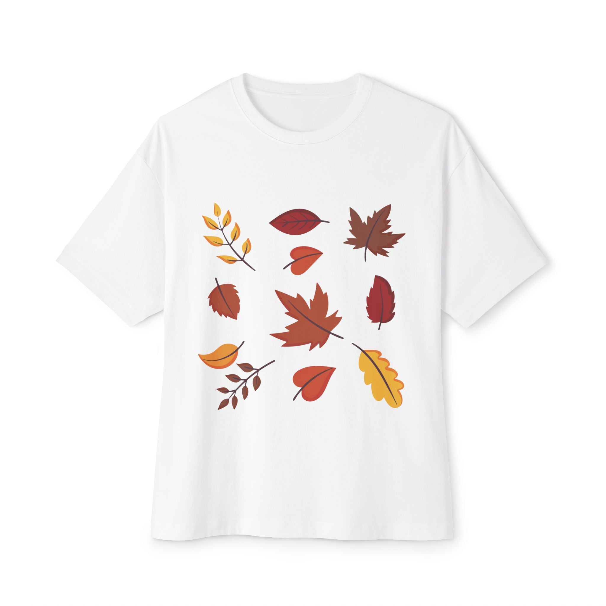 Autumn Leaves Unisex Oversized Boxy Tee