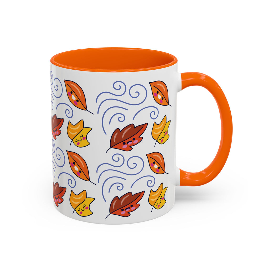 Leaves and Wind Accent Coffee Mug (11, 15oz)