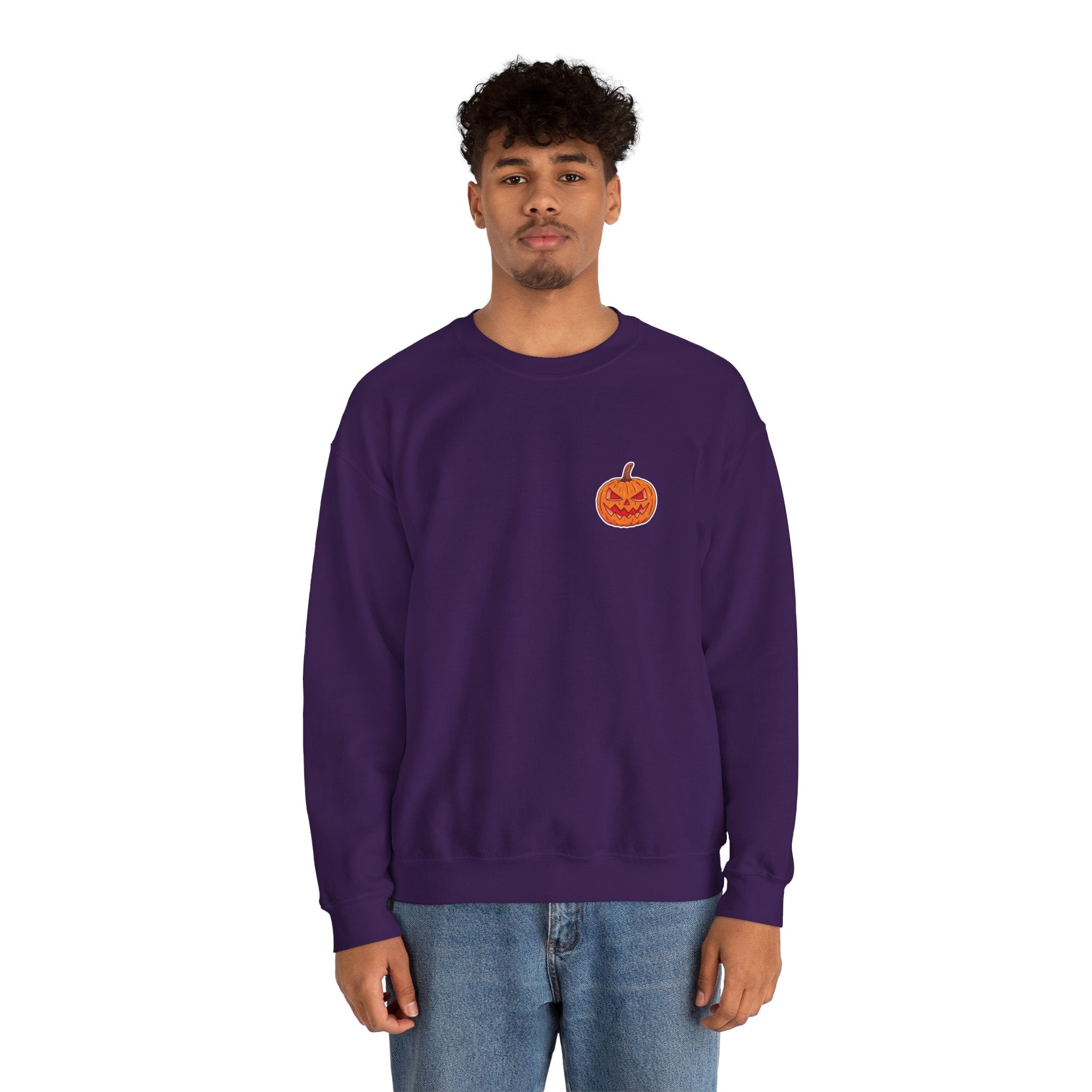 Spooky Pumpkin Unisex Heavy Blend™ Crewneck Sweatshirt