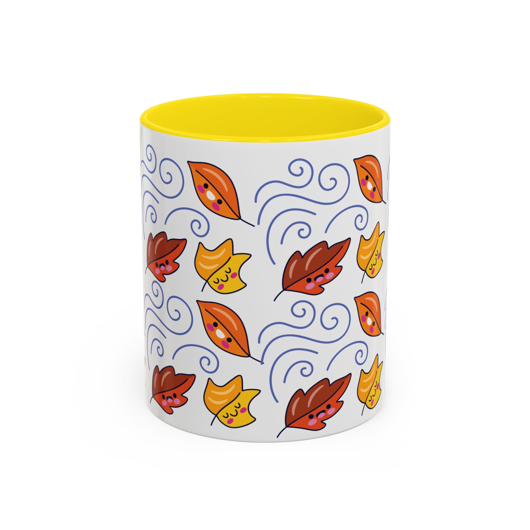 Leaves and Wind Accent Coffee Mug (11, 15oz)