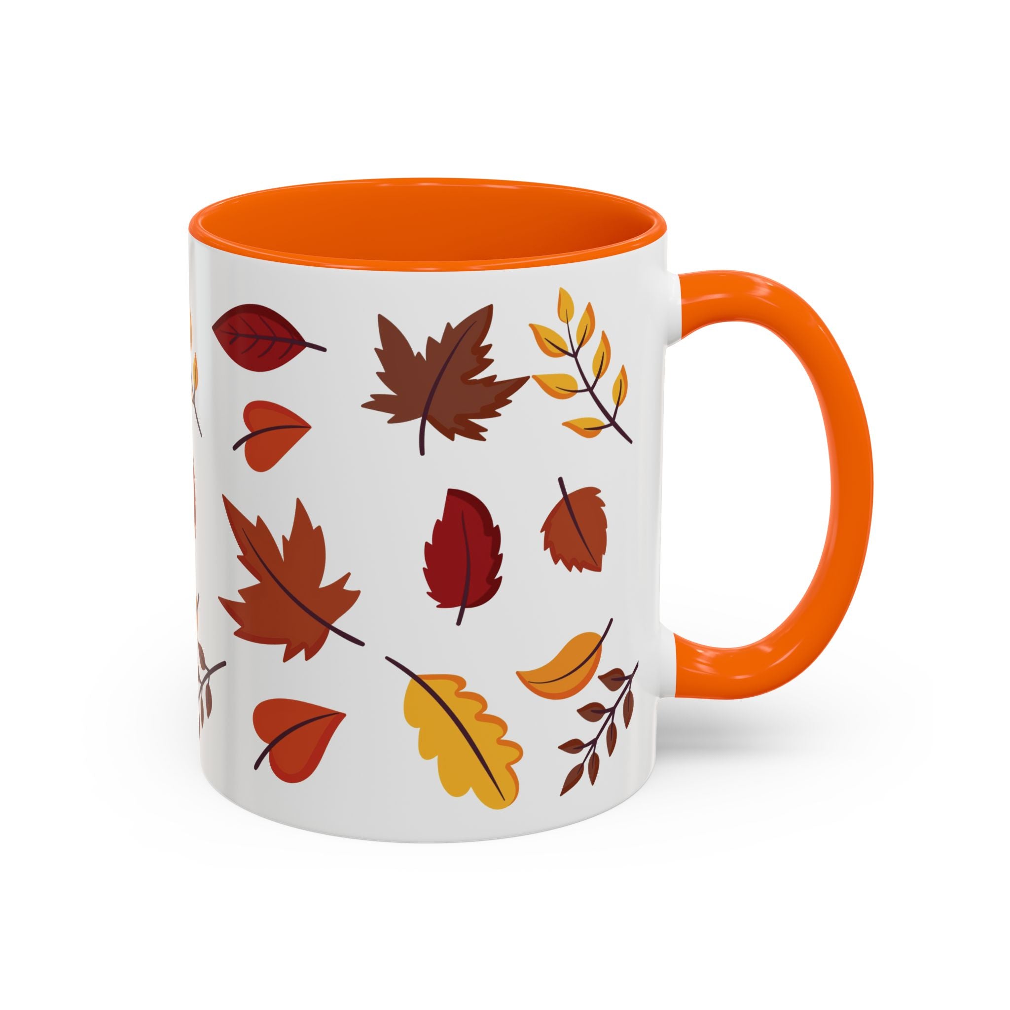 Autumn Leaves Accent Coffee Mug (11, 15oz)