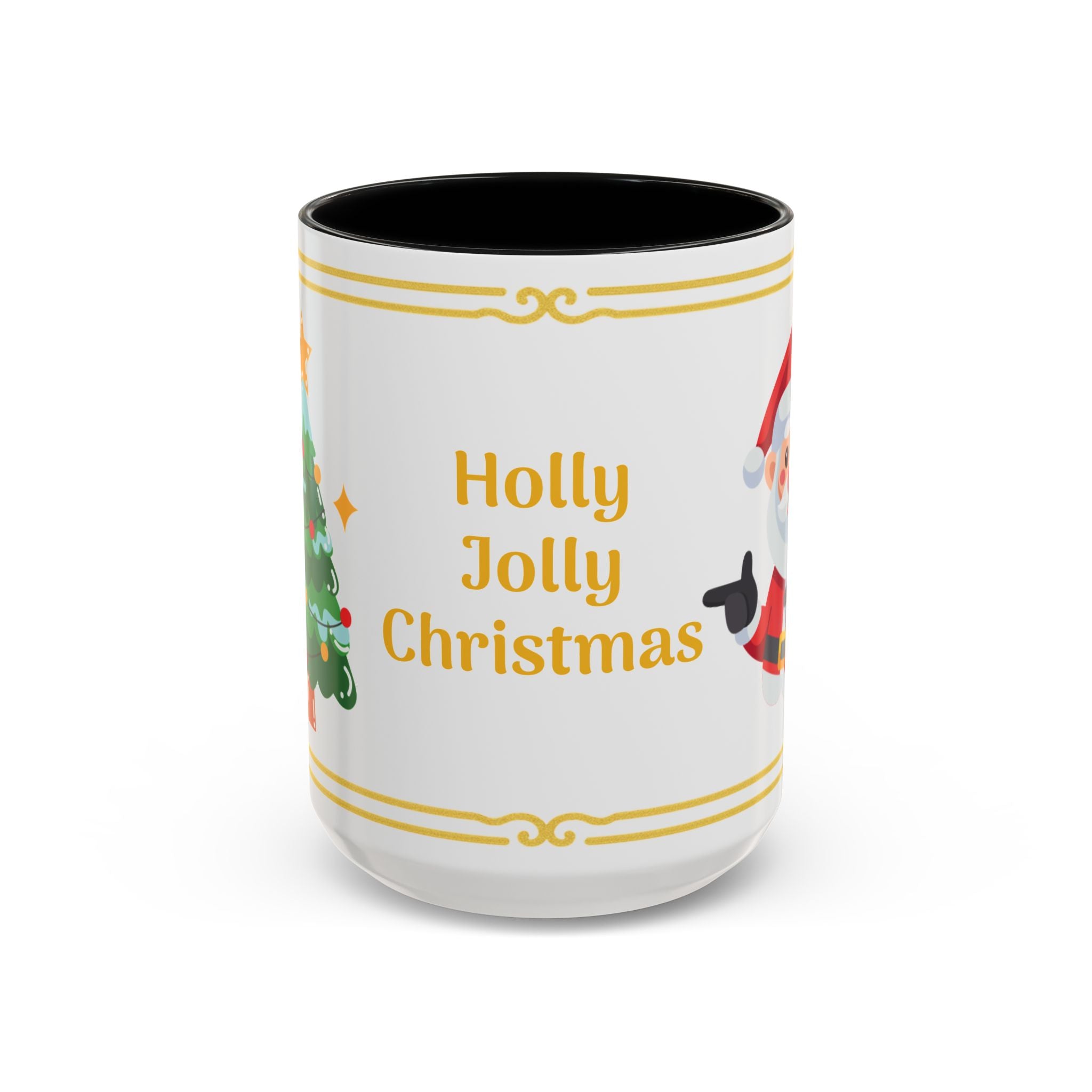 Holly Jolly Christmas Accent Coffee Mug (11/15oz)