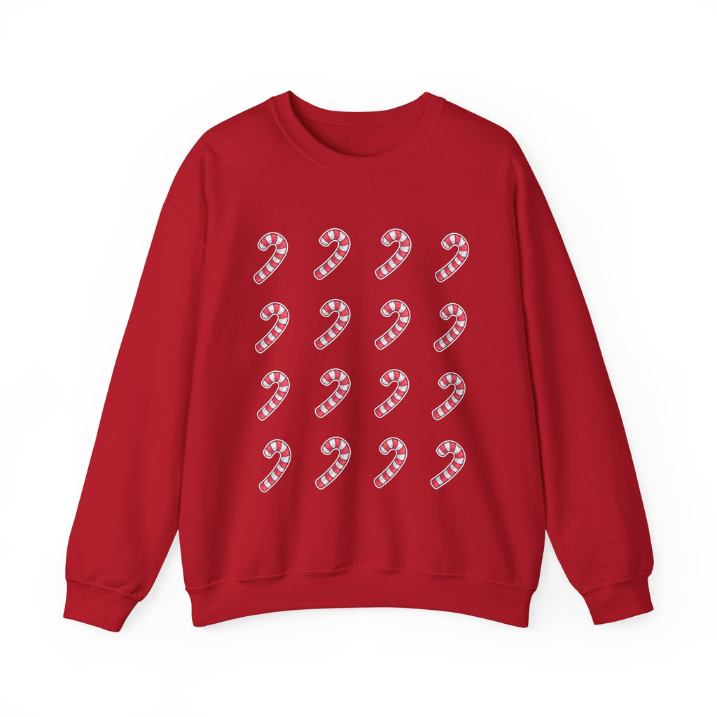 Candy Cane Pattern Crewneck Sweatshirt