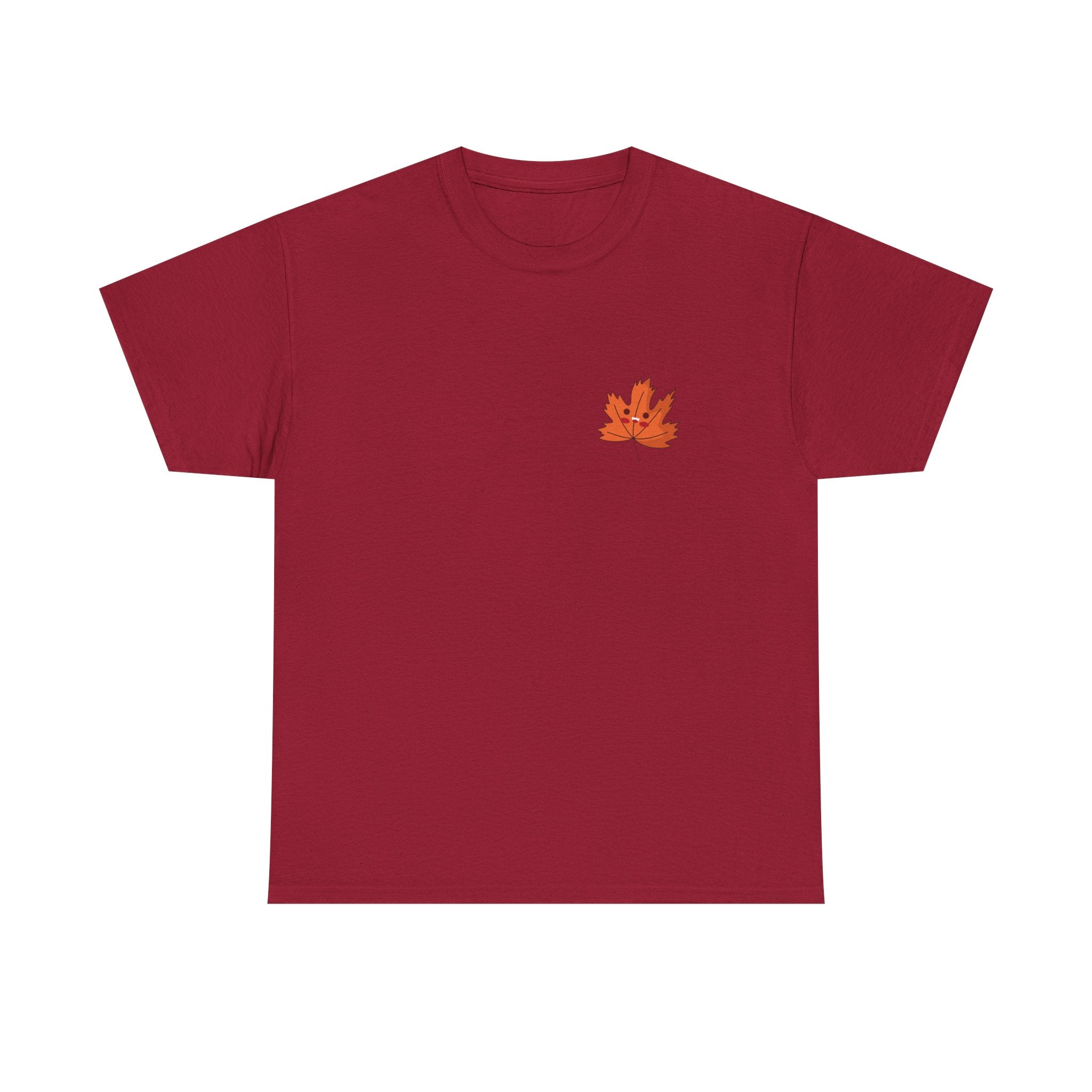 Cute Autumn Leaf Unisex Heavy Cotton Tee