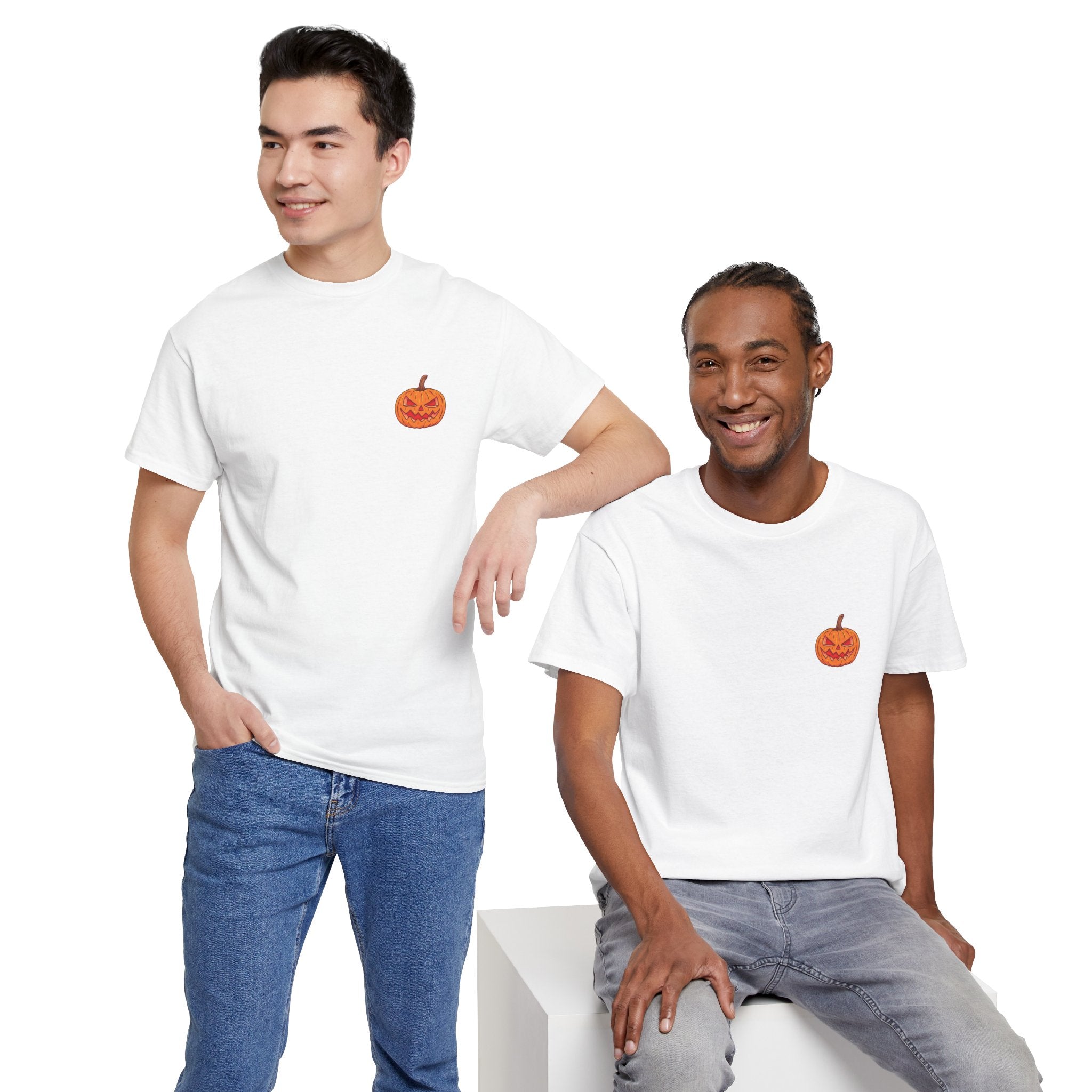 Spooky Pumpkin Unisex Heavy Cotton Tee