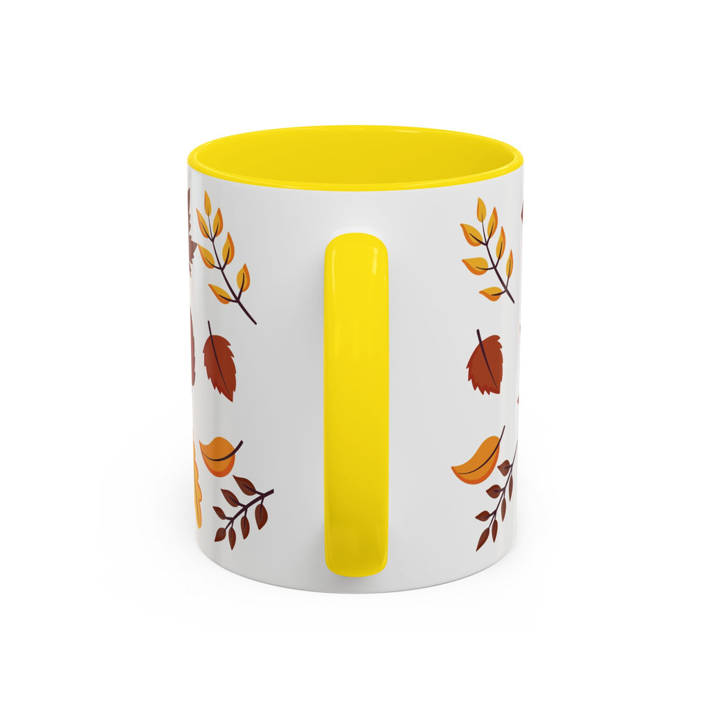 Autumn Leaves Accent Coffee Mug (11, 15oz)