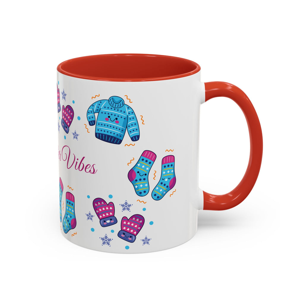 Cozy Winter Vibes Accent Coffee Mug — 11/15oz