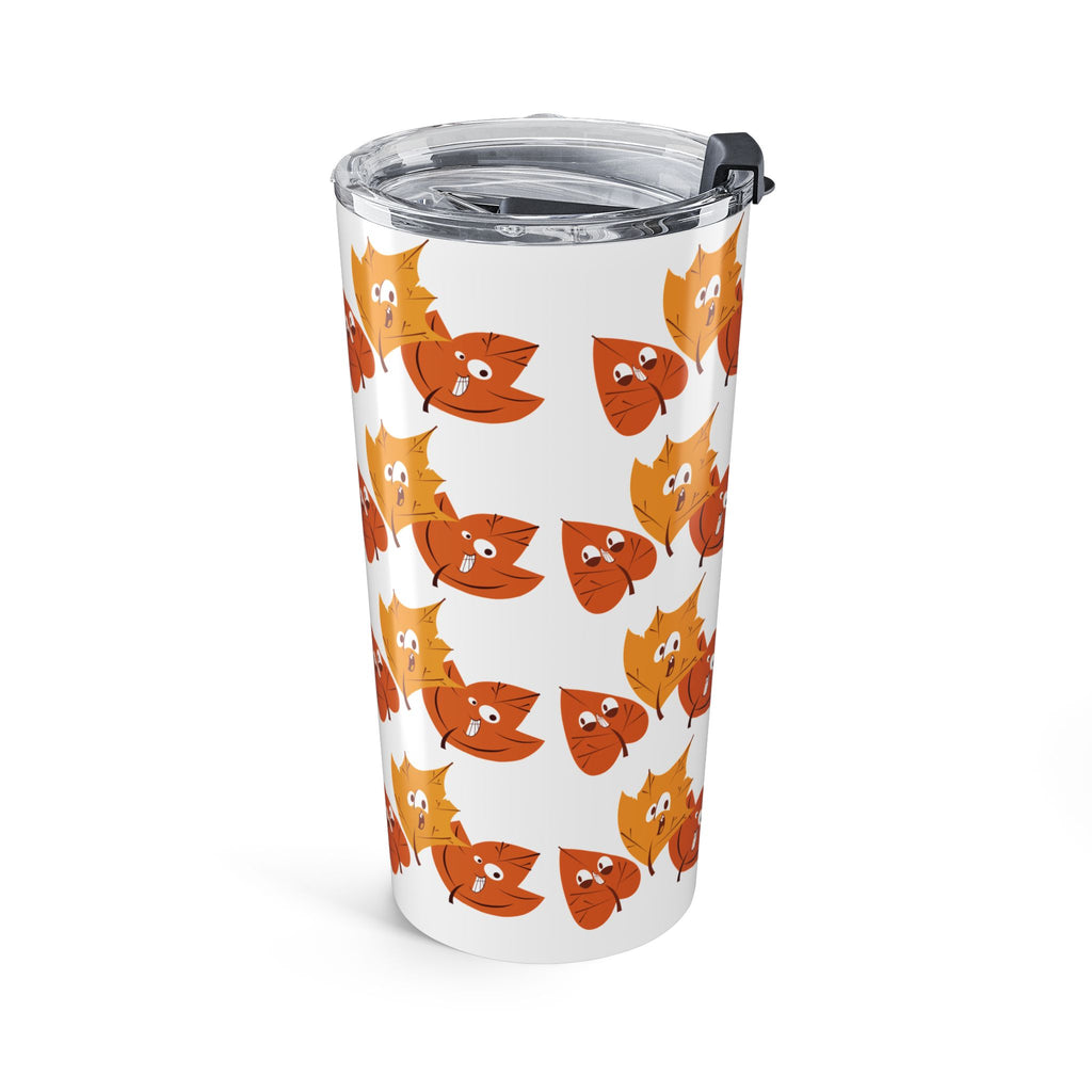 Smiley Autumn Leaves Tumbler