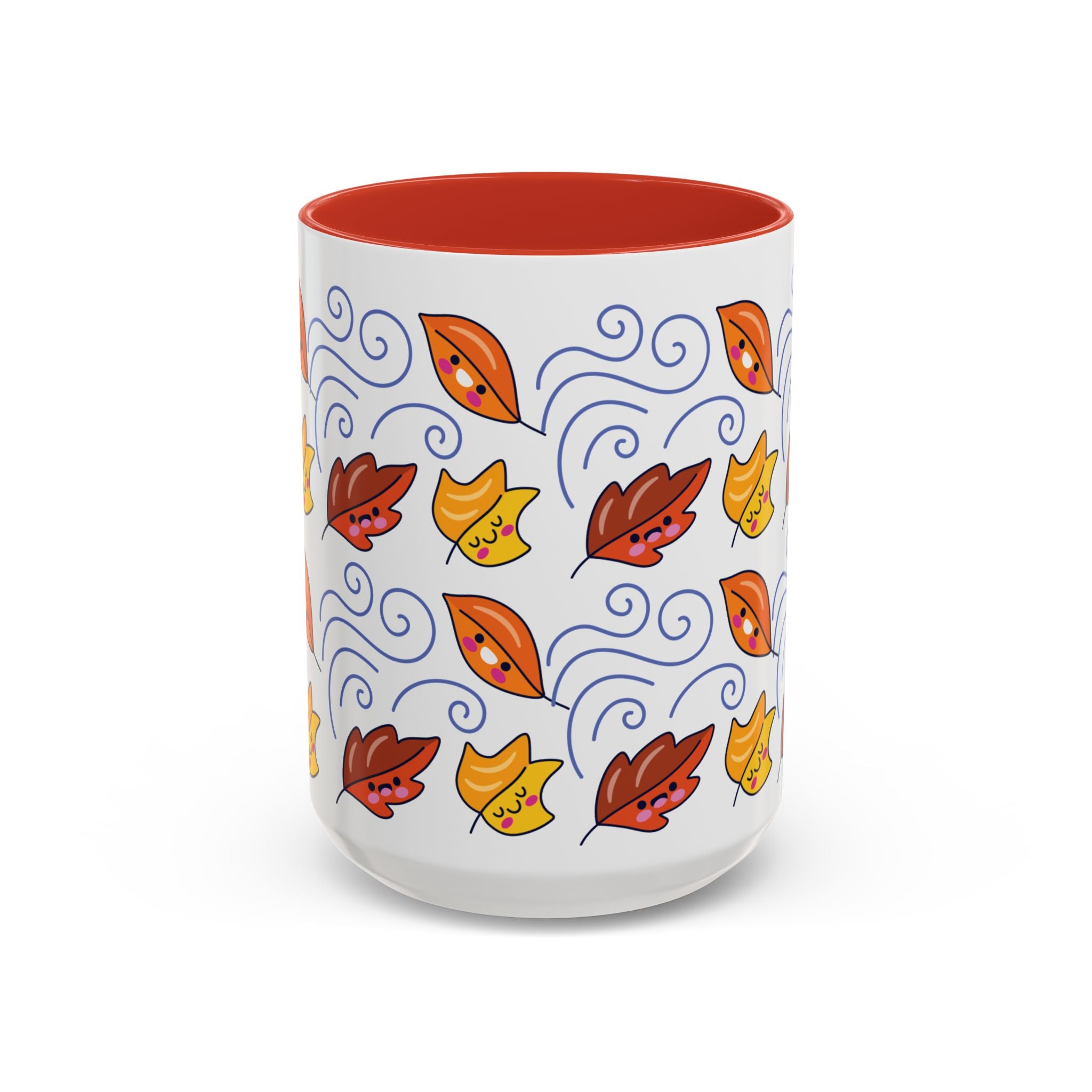 Leaves and Wind Accent Coffee Mug (11, 15oz)