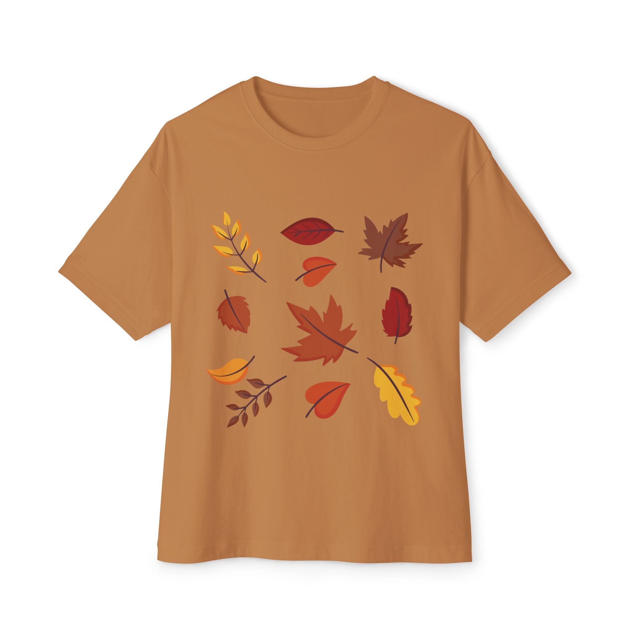 Autumn Leaves Unisex Oversized Boxy Tee