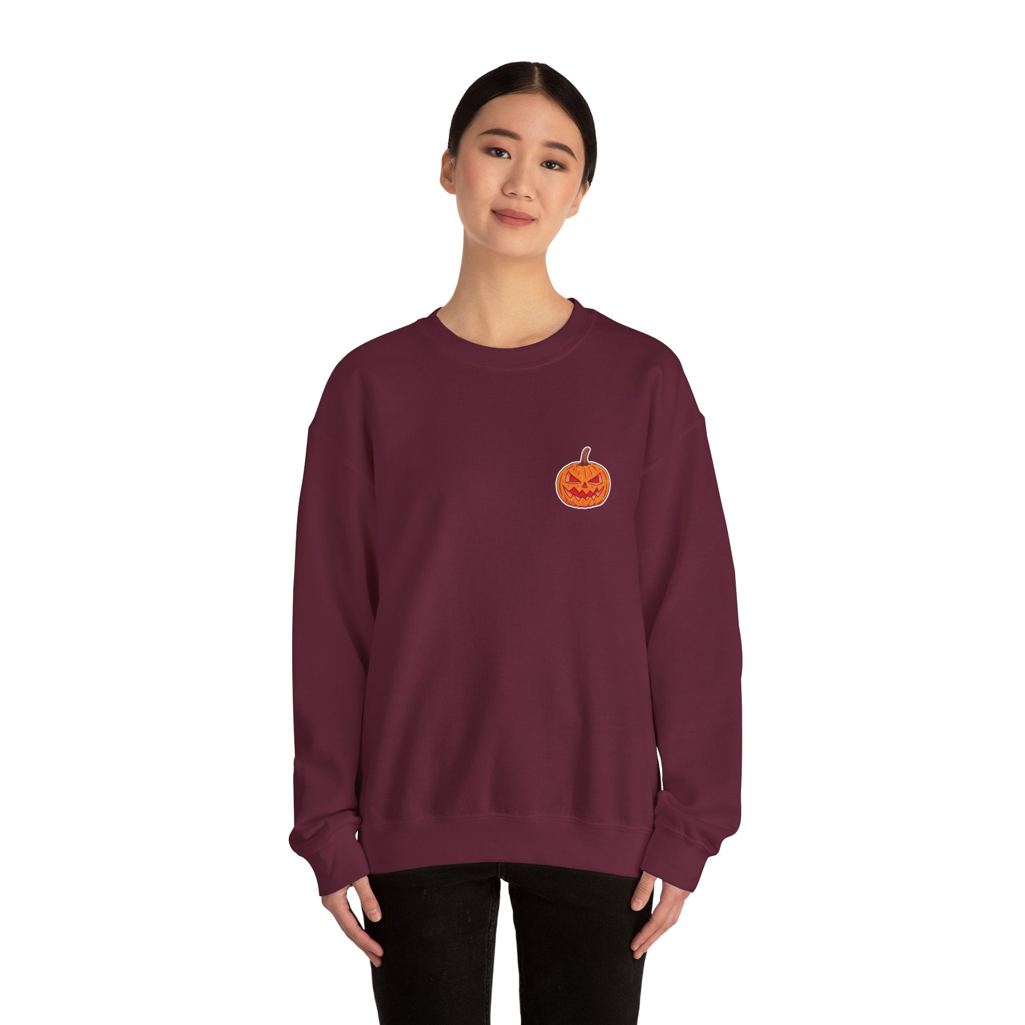 Spooky Pumpkin Unisex Heavy Blend™ Crewneck Sweatshirt