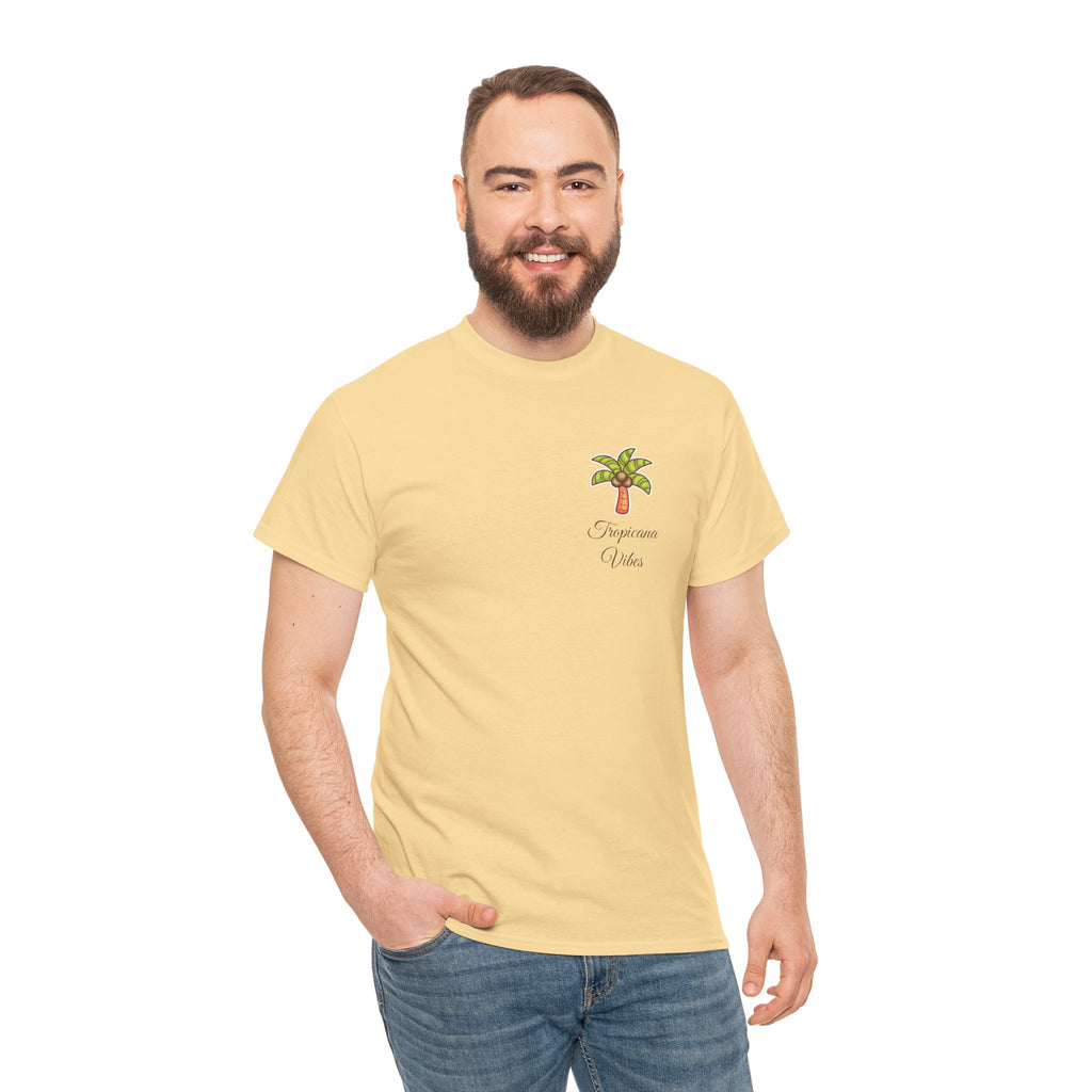 Tropicana Vibes T-Shirt — Tropical Palm Beach Graphic Tee