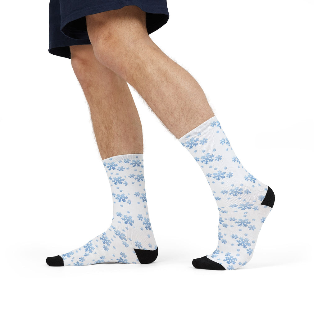 Snowflake Sublimation Crew Socks