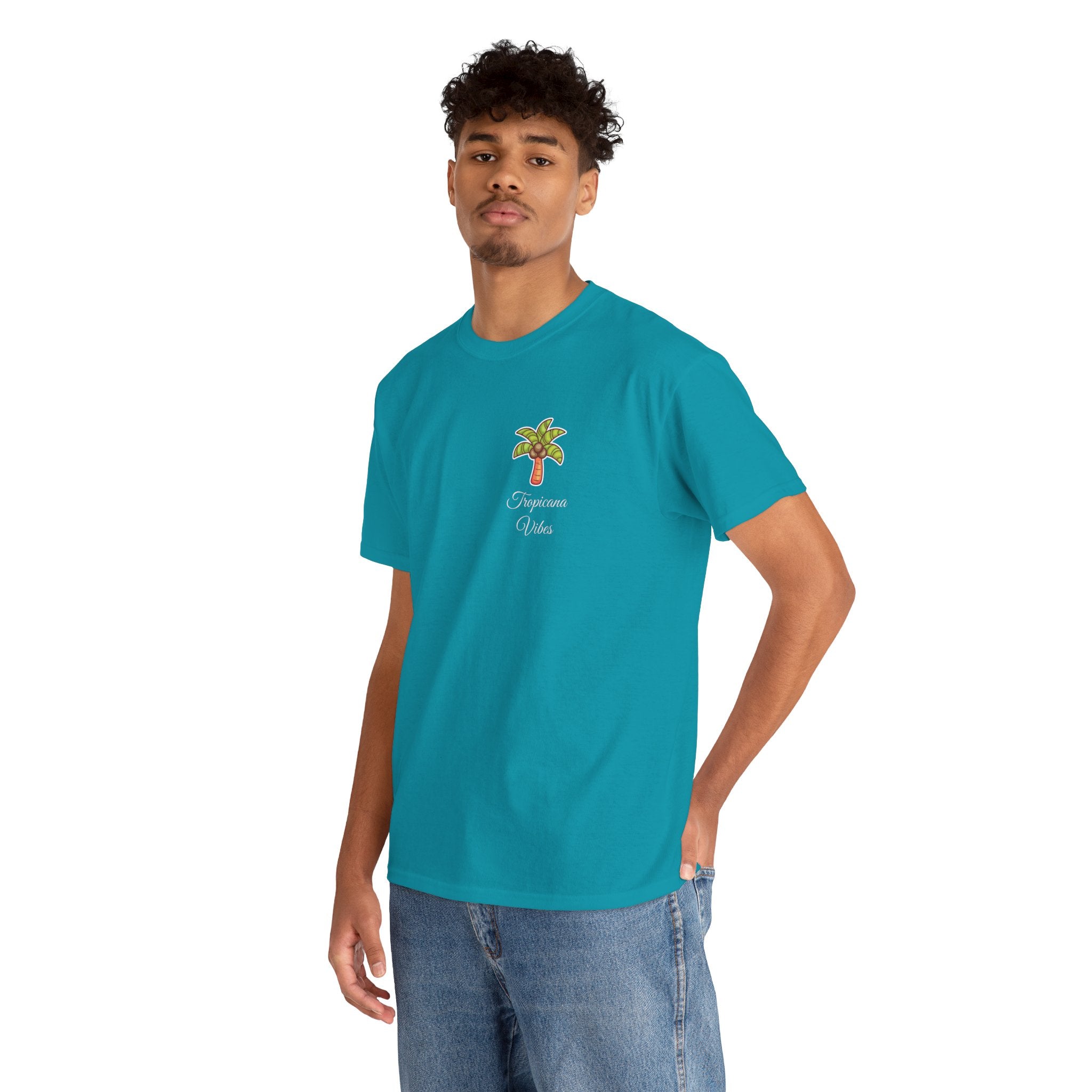Tropicana Vibes T-Shirt — Tropical Palm Beach Graphic Tee